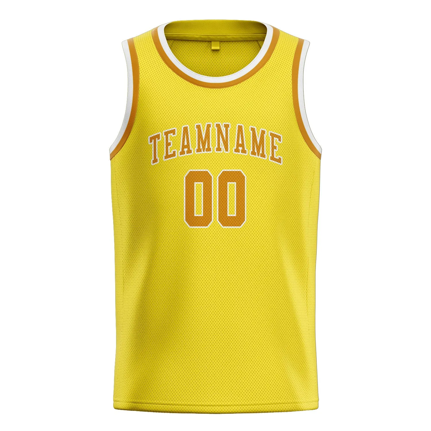 Custom Light Yellow Yellow Basketball Jersey sold by Tailorly product image thumbnail 3