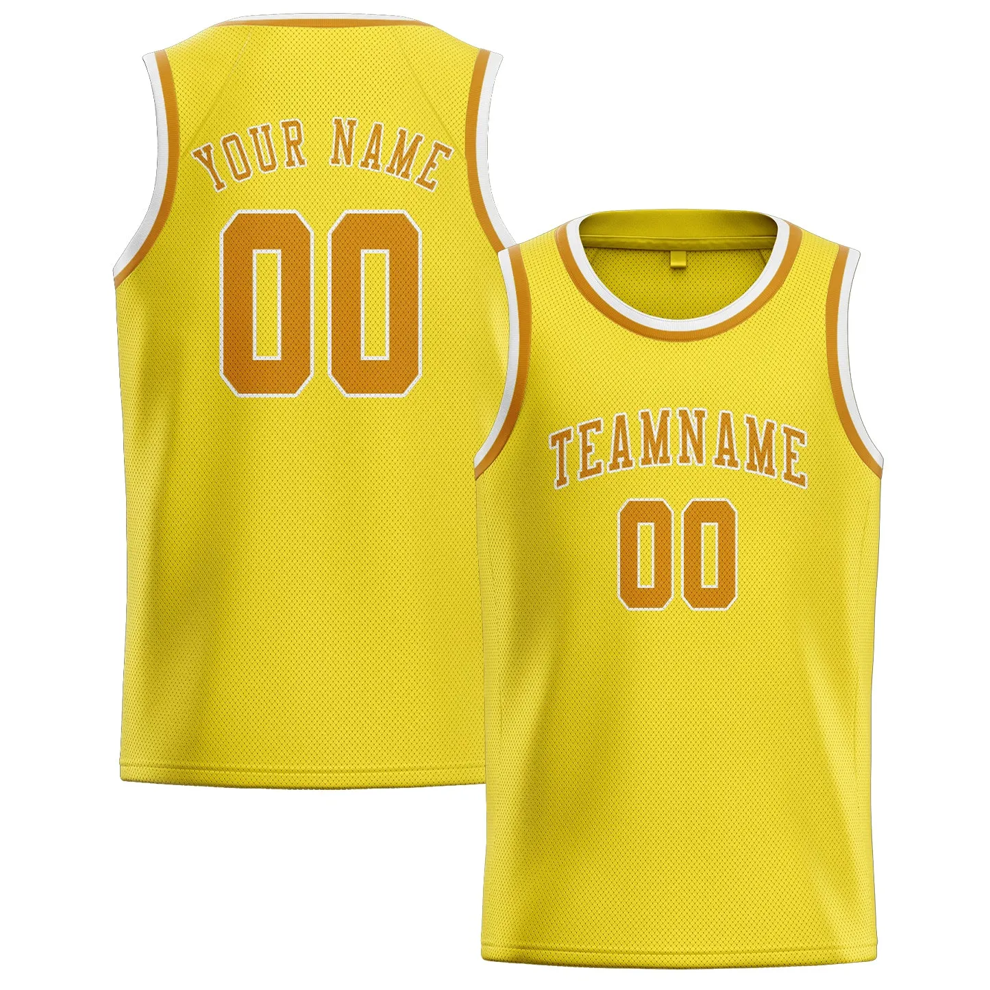 Custom Light Yellow Yellow Basketball Jersey sold by Tailorly
