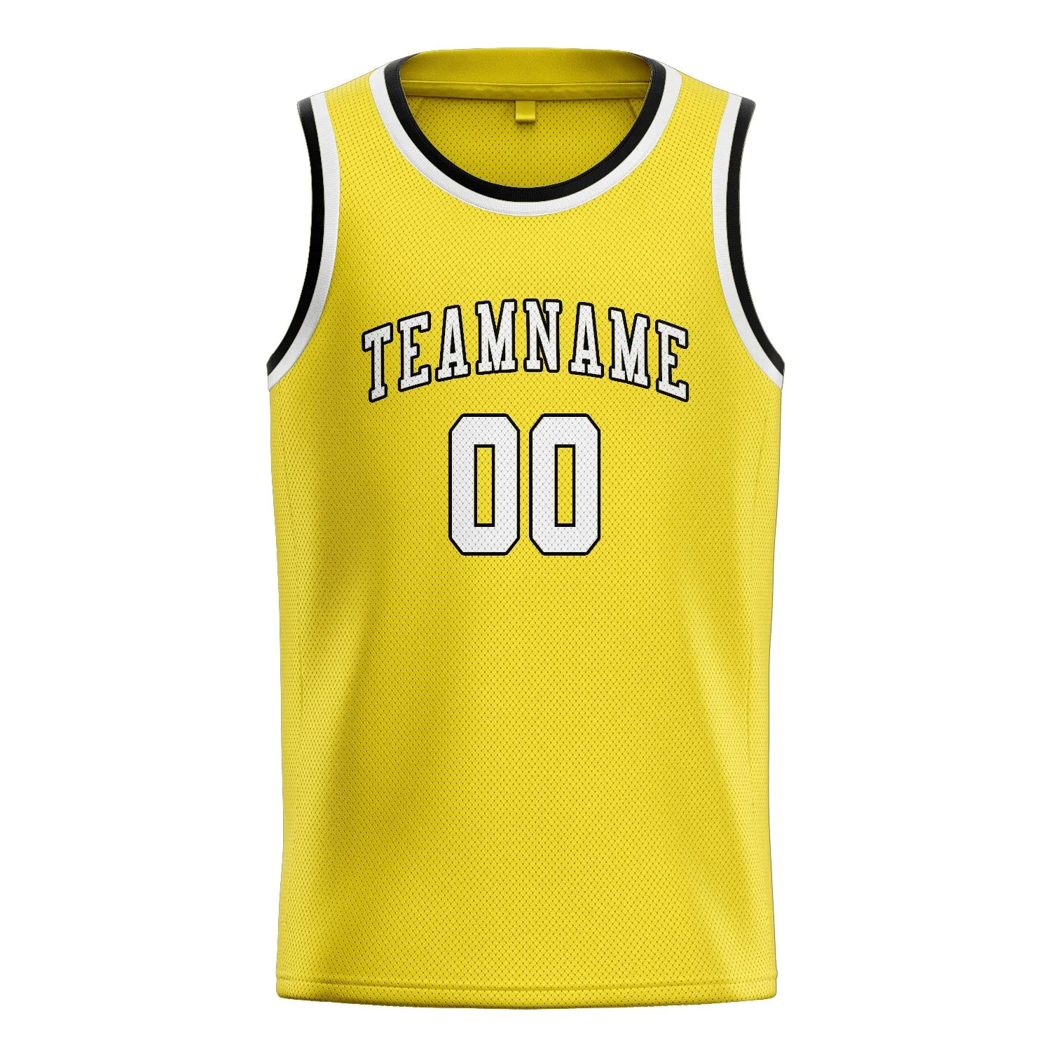 Custom Light Yellow White Basketball Jersey sold by Tailorly product image thumbnail 3