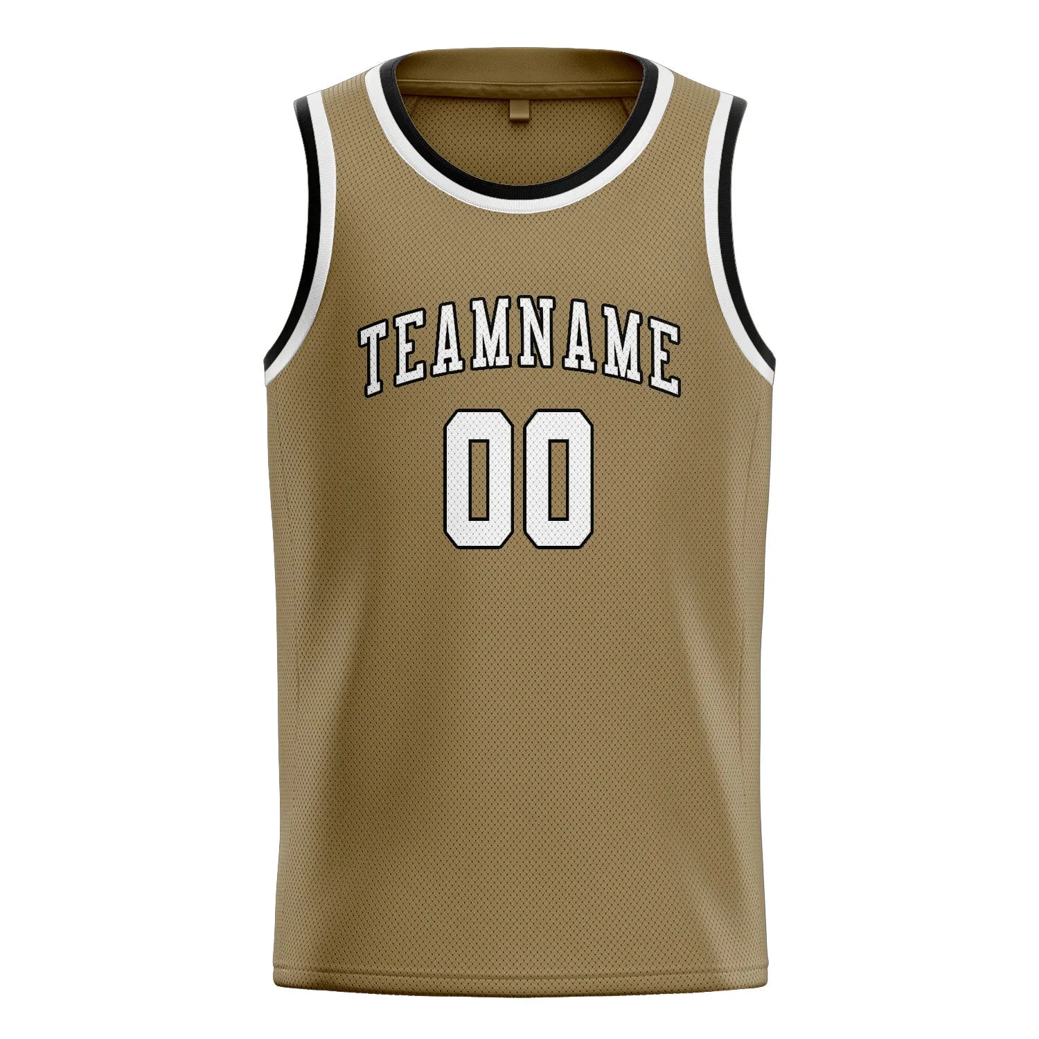 Custom Light Khaki White Basketball Jersey sold by Tailorly product image thumbnail 3