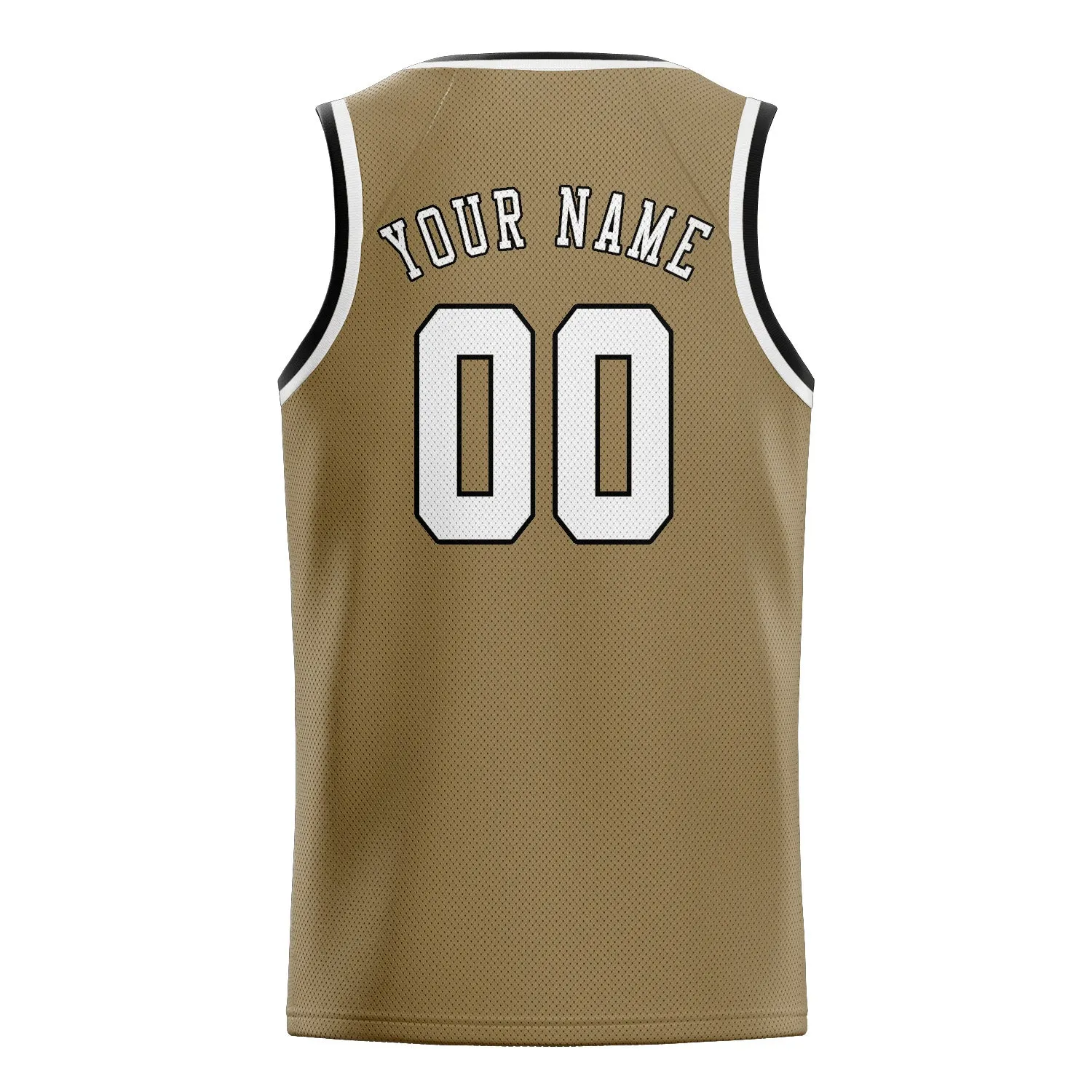 Custom Light Khaki White Basketball Jersey sold by Tailorly product image thumbnail 2