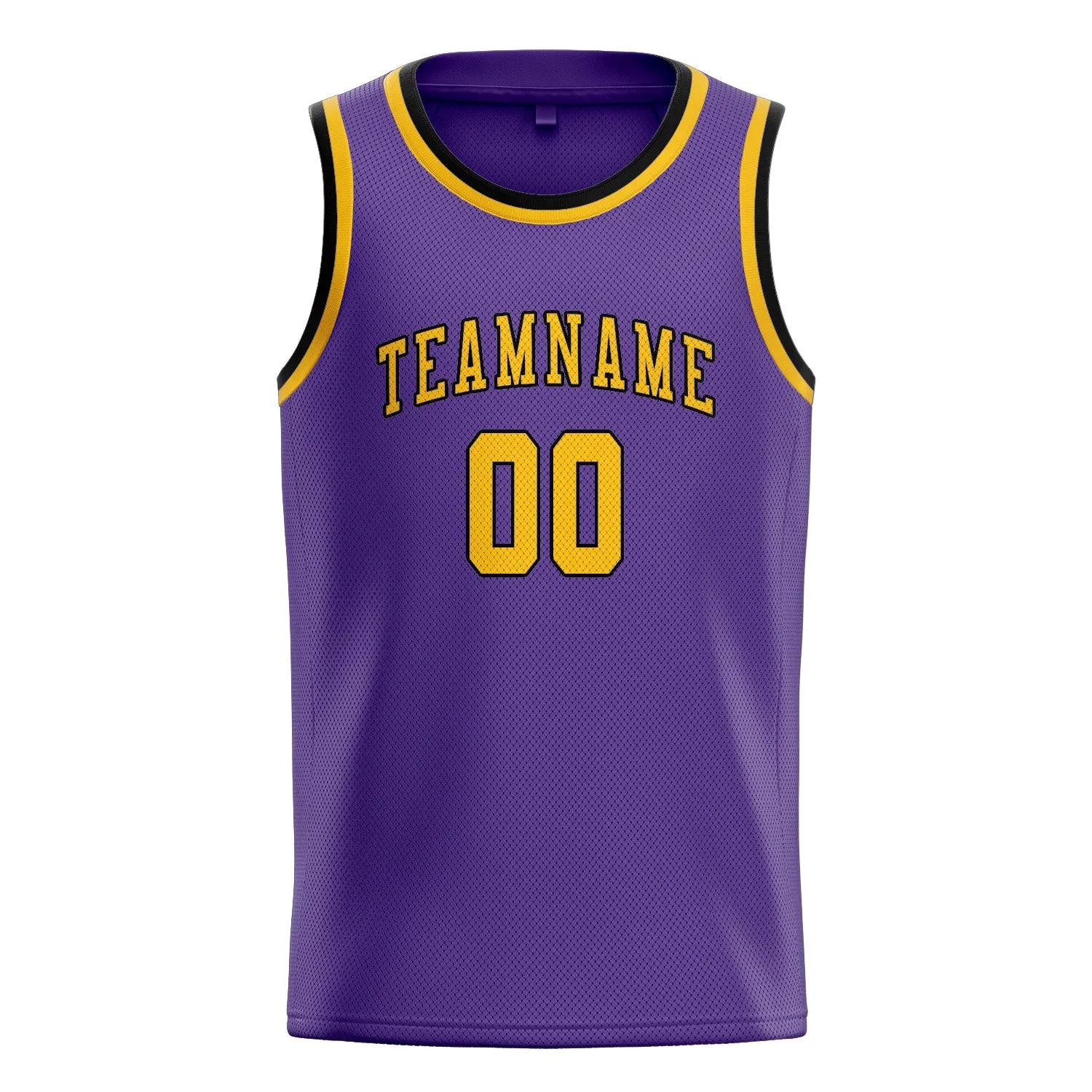 Custom Light Purple Gold Basketball Jersey sold by Tailorly product image thumbnail 3
