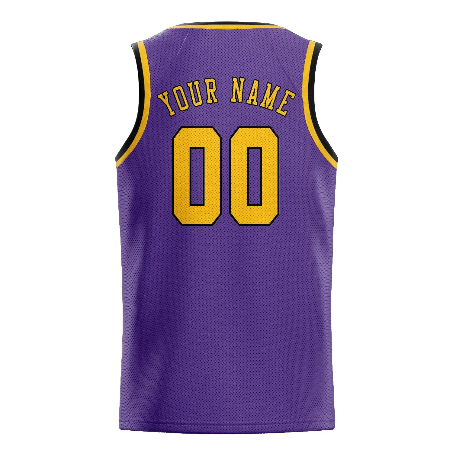 Custom Light Purple Gold Basketball Jersey sold by Tailorly product image thumbnail 2