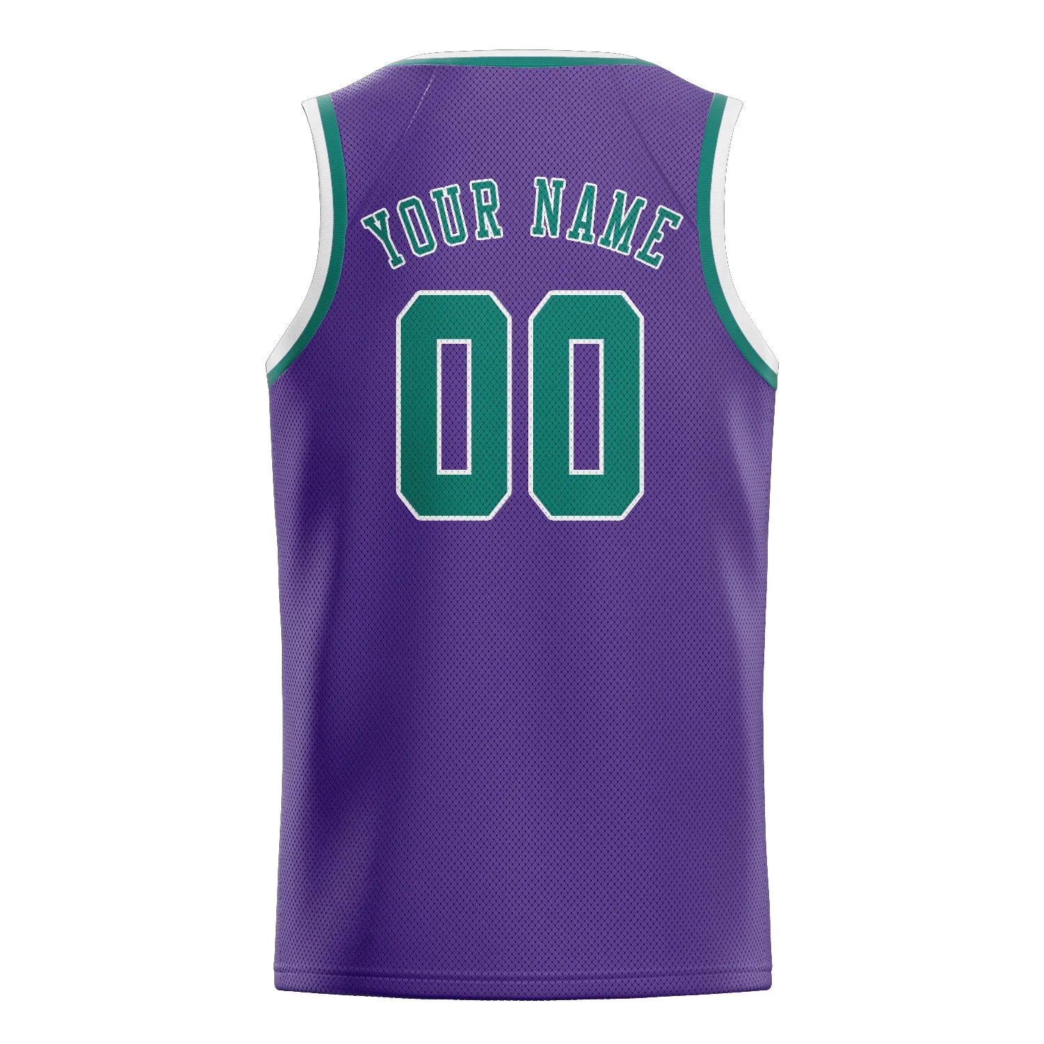 Custom Light Purple Blue Green Basketball Jersey sold by Tailorly product image thumbnail 2