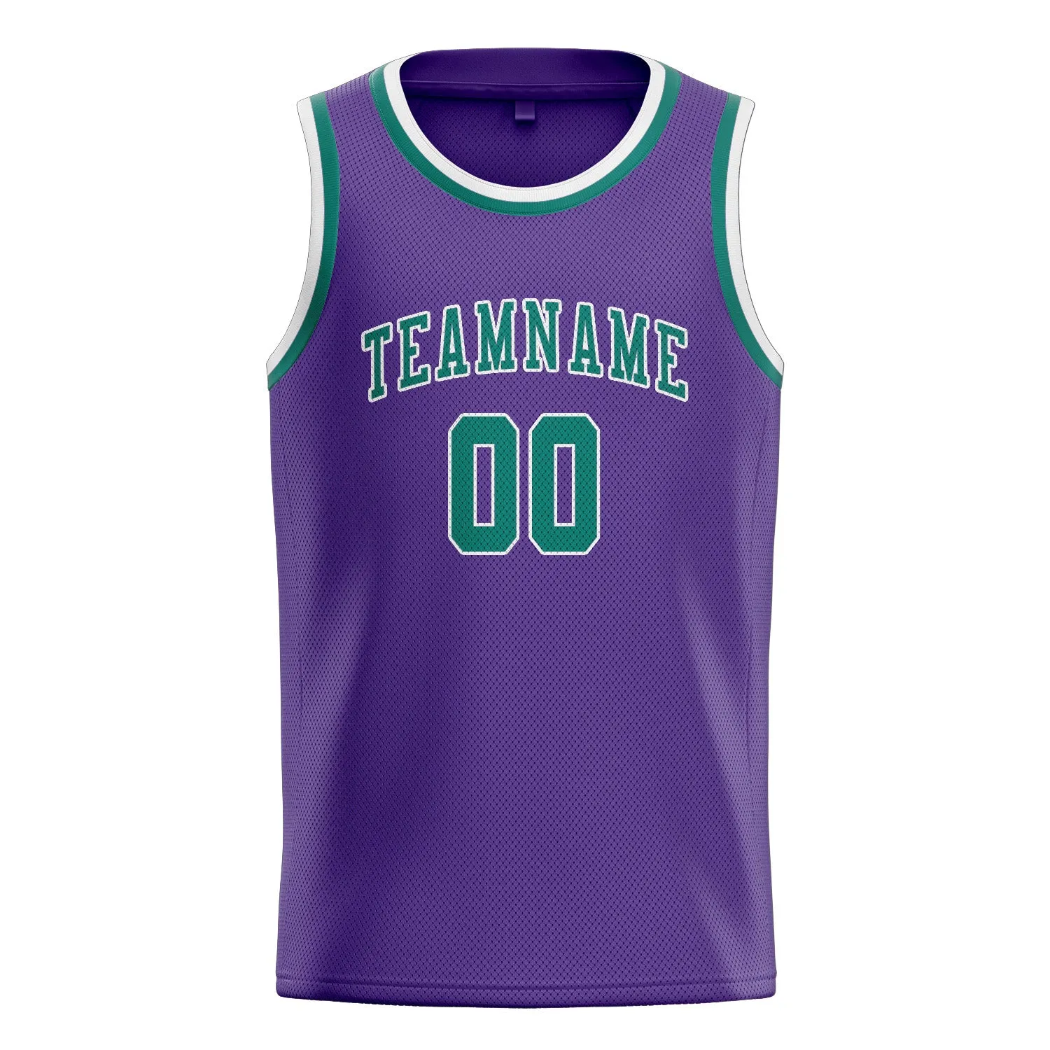 Custom Light Purple Blue Green Basketball Jersey sold by Tailorly product image thumbnail 3