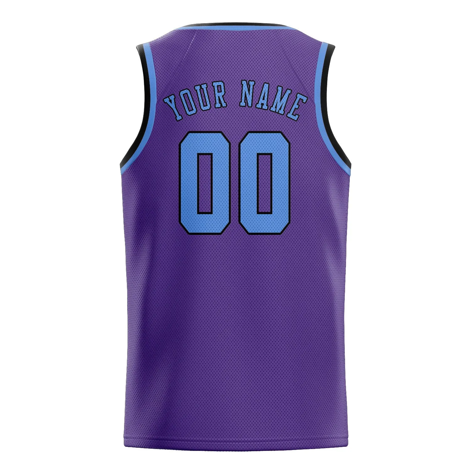 Custom Light Purple Light Blue Basketball Jersey sold by Tailorly product image thumbnail 2