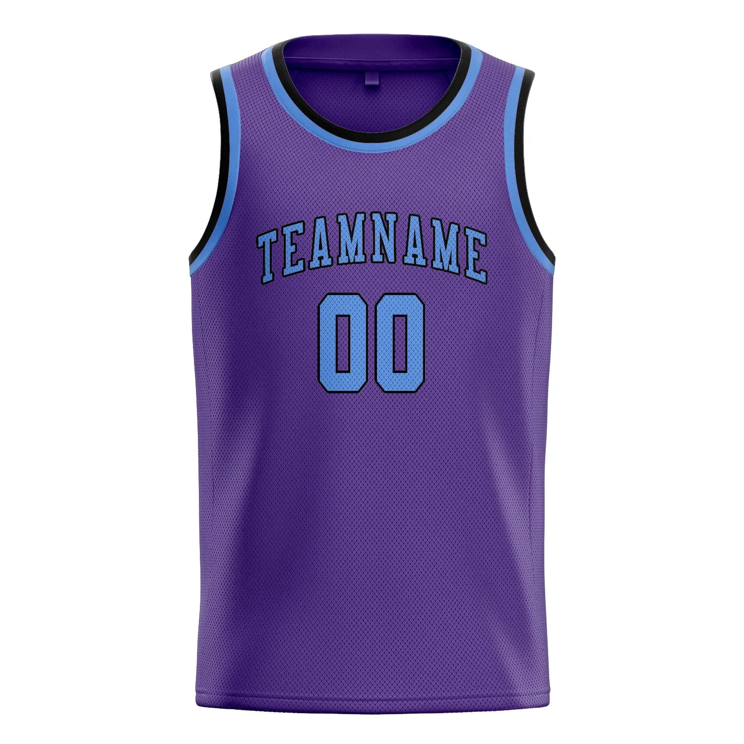 Custom Light Purple Light Blue Basketball Jersey sold by Tailorly product image thumbnail 3