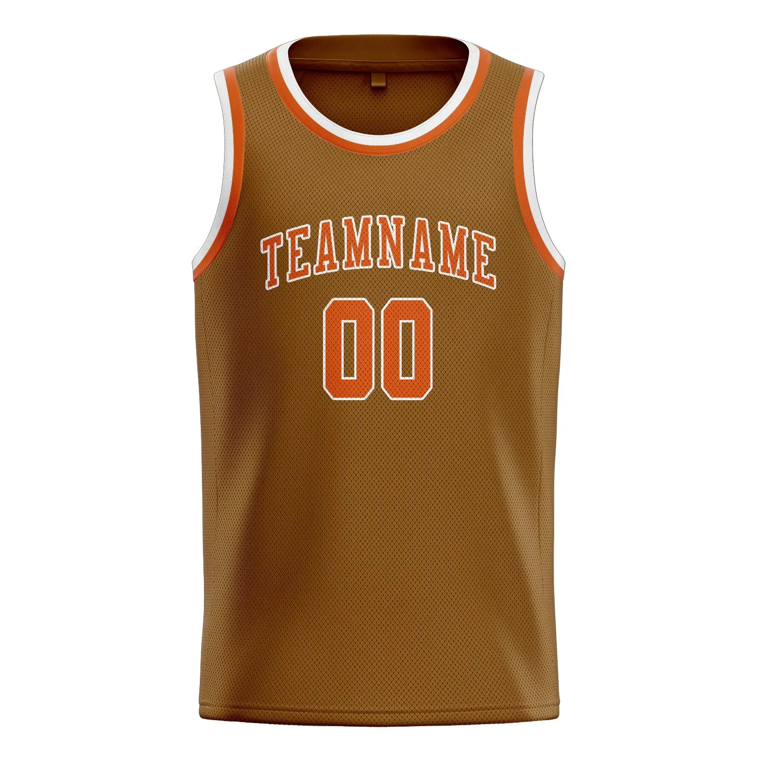 Custom Khaki Orange Basketball Jersey sold by Tailorly product image thumbnail 3