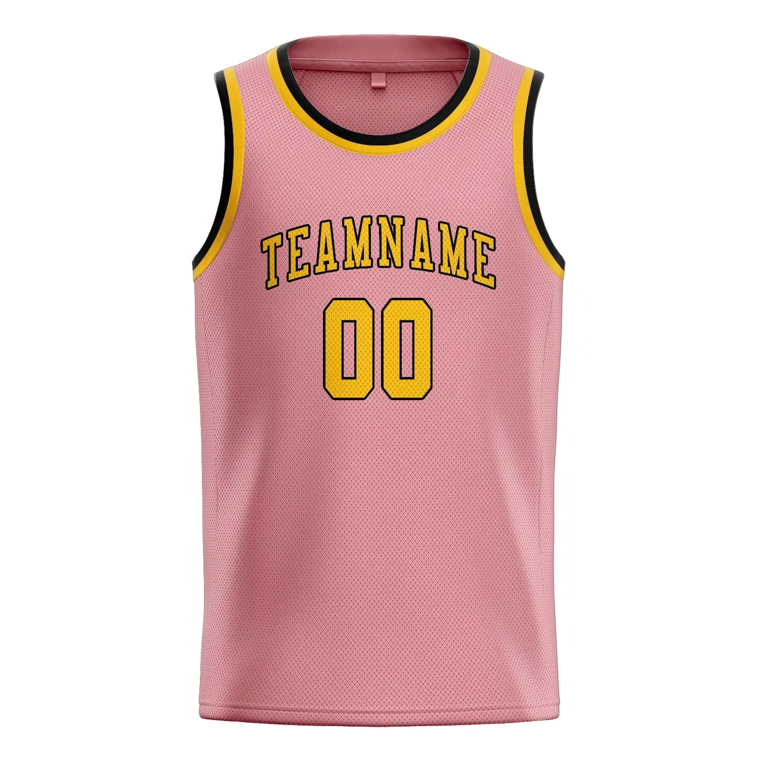 Custom Light Pink Gold Basketball Jersey sold by Tailorly product image thumbnail 3