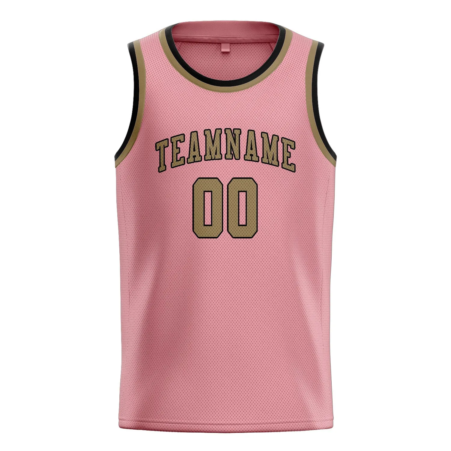 Custom Light Pink Light Khaki Basketball Jersey sold by Tailorly product image thumbnail 3