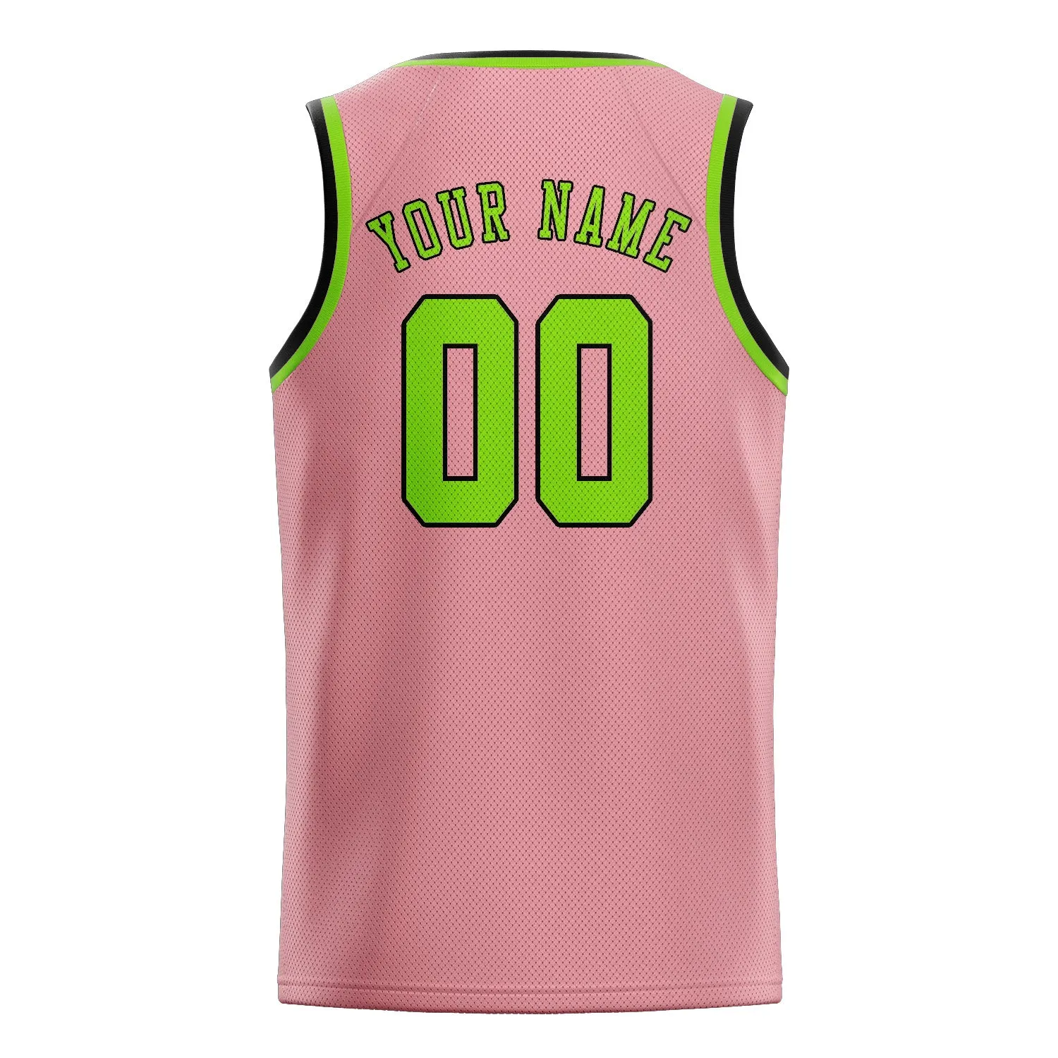 Custom Light Pink Emerald Green Basketball Jersey sold by Tailorly product image thumbnail 2