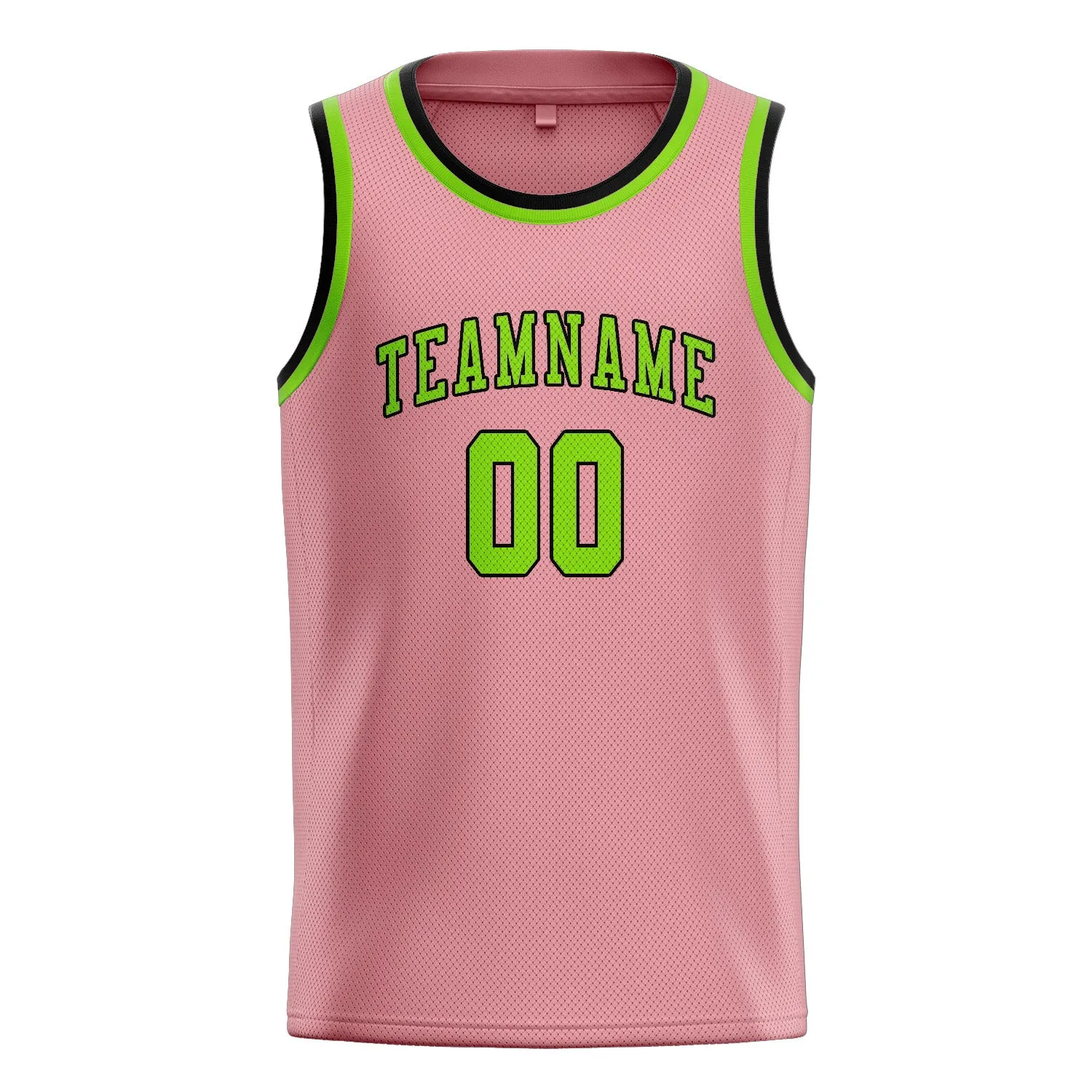 Custom Light Pink Emerald Green Basketball Jersey sold by Tailorly product image thumbnail 3