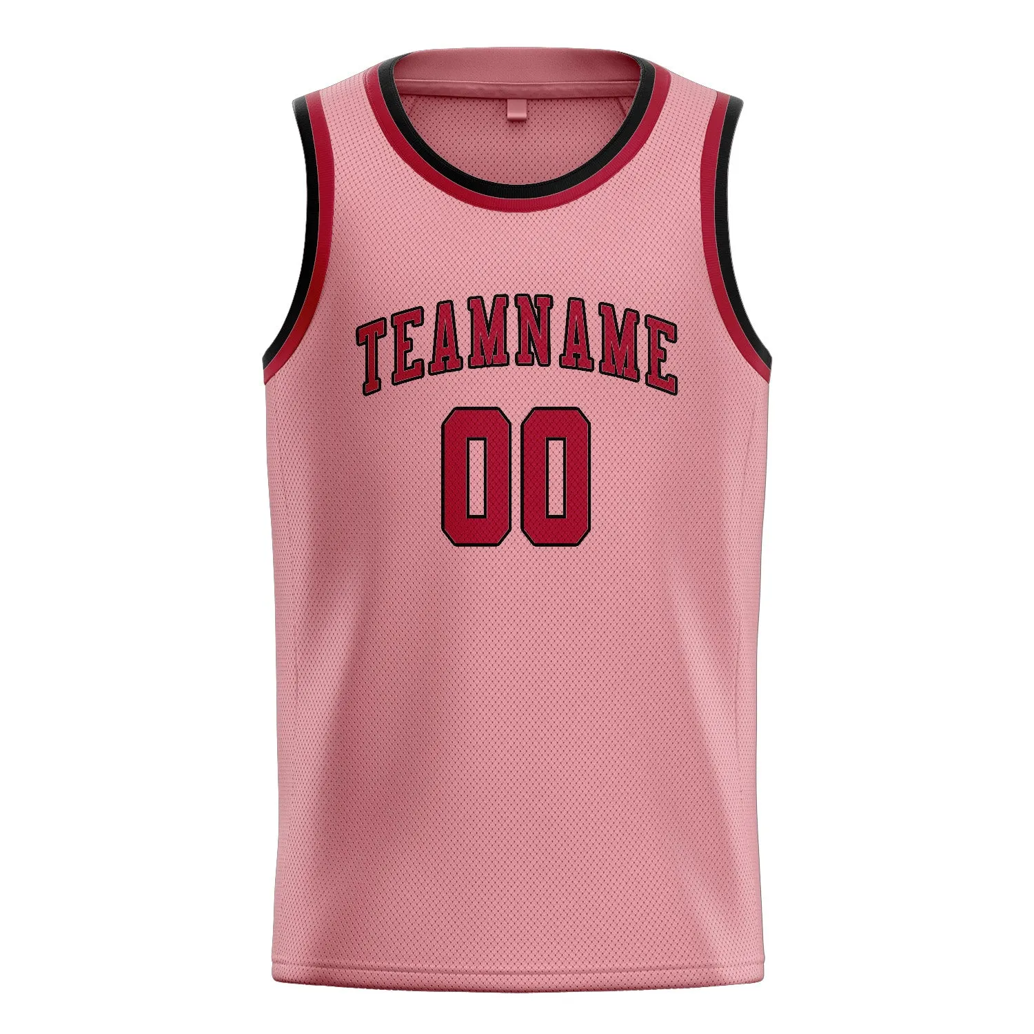 Custom Light Pink Red Basketball Jersey sold by Tailorly product image thumbnail 3