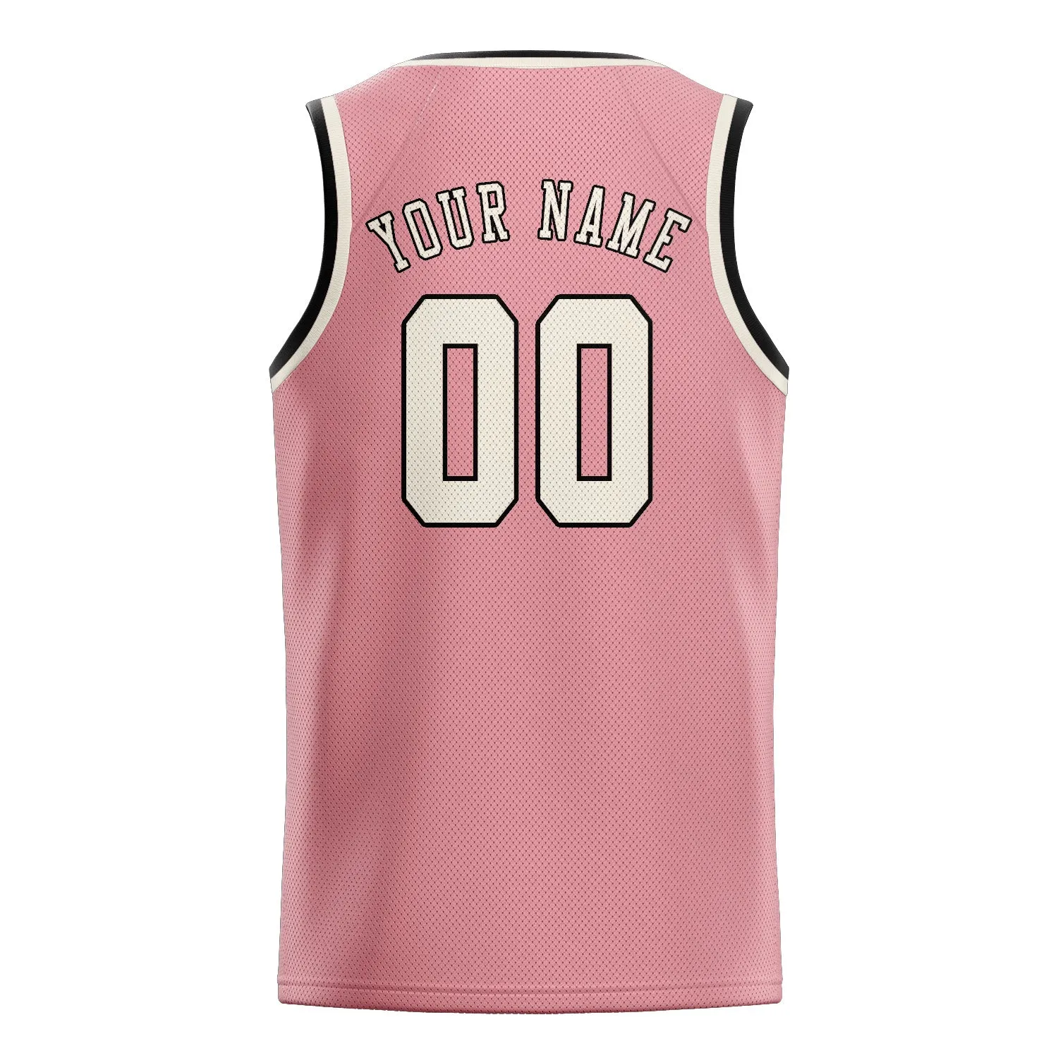 Custom Light Pink Cream Basketball Jersey sold by Tailorly product image thumbnail 2