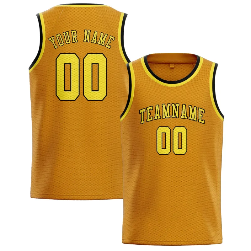 Custom Yellow Light Yellow Basketball Jersey made by Tailorly