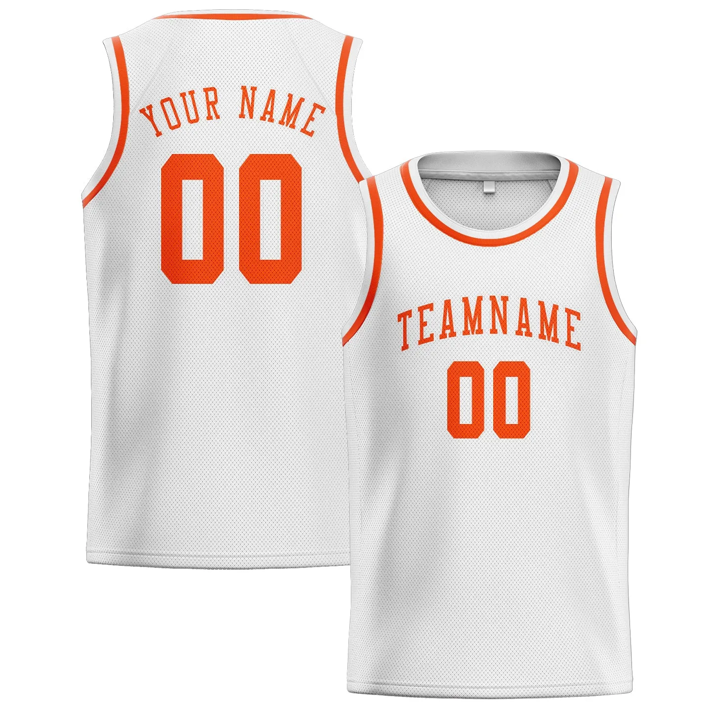 Custom White Orange Red Basketball Jersey sold by Tailorly