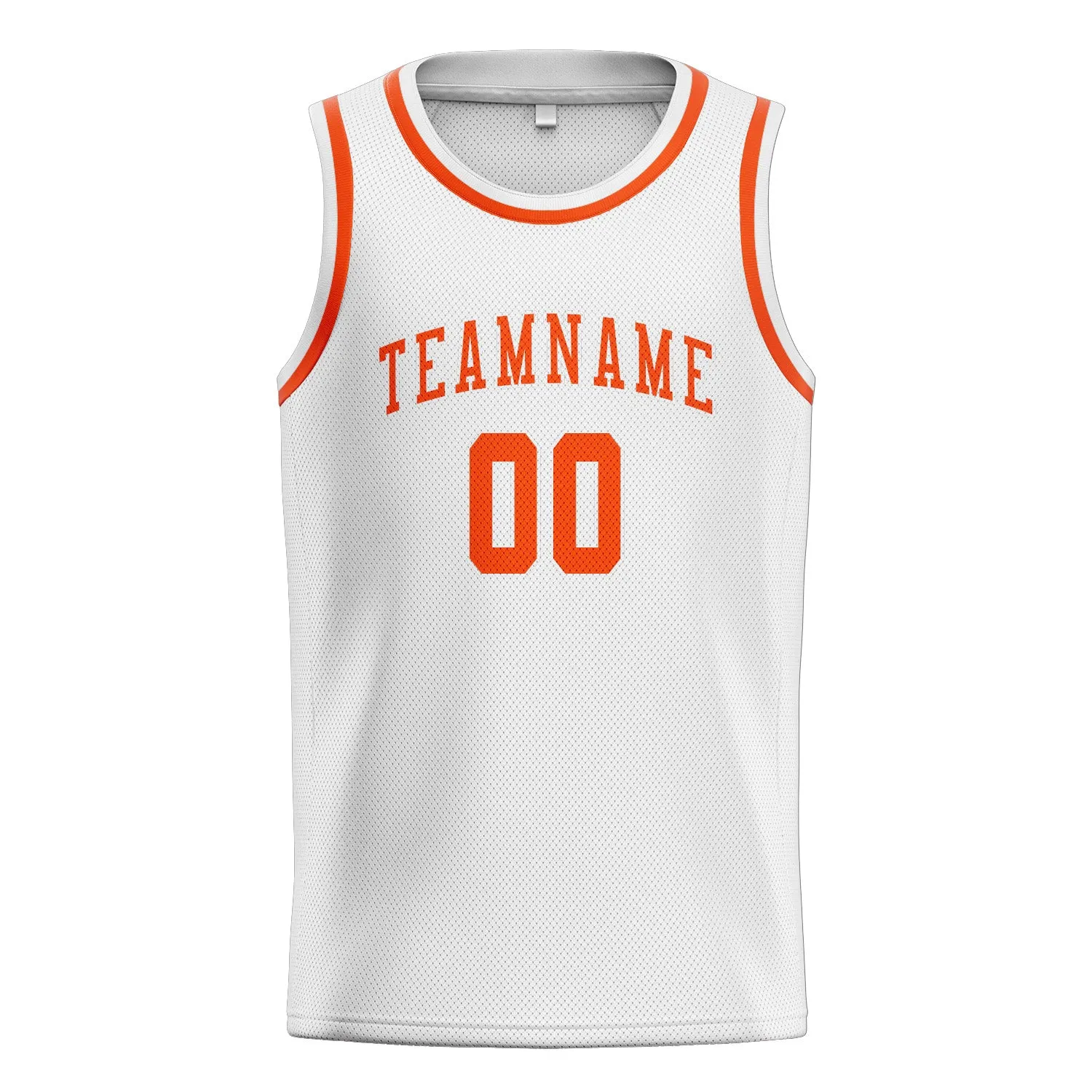Custom White Orange Red Basketball Jersey sold by Tailorly product image thumbnail 3