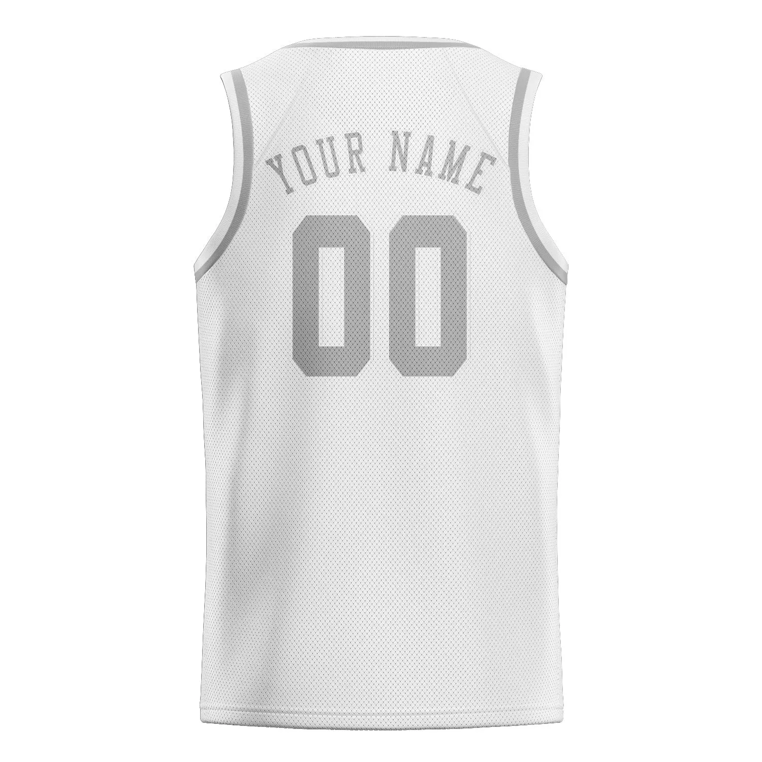 Custom White Gray Basketball Jersey sold by Tailorly product image thumbnail 2
