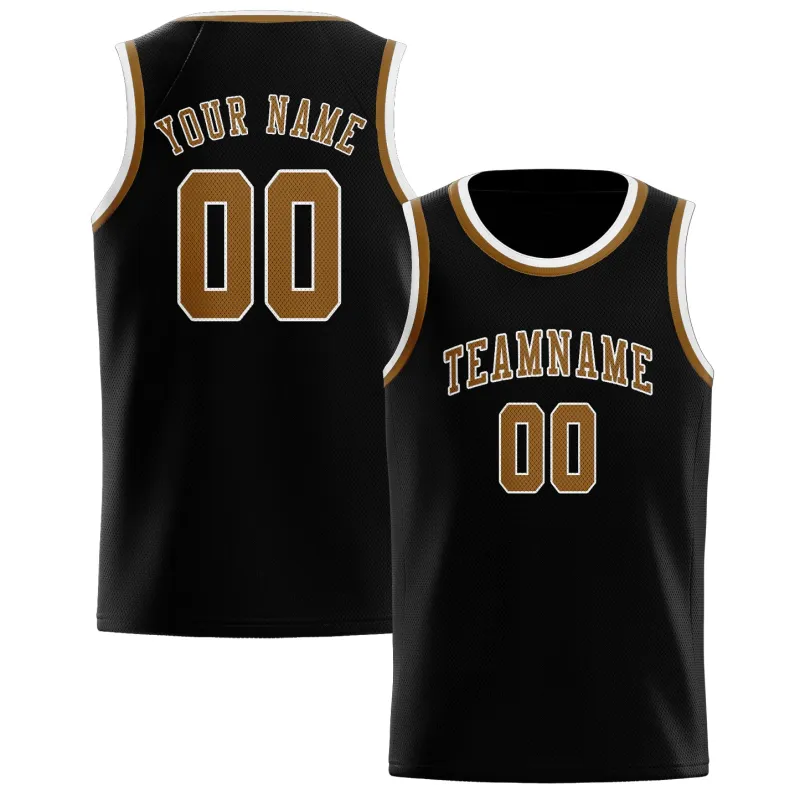 Custom Black Khaki Basketball Jersey made by Tailorly