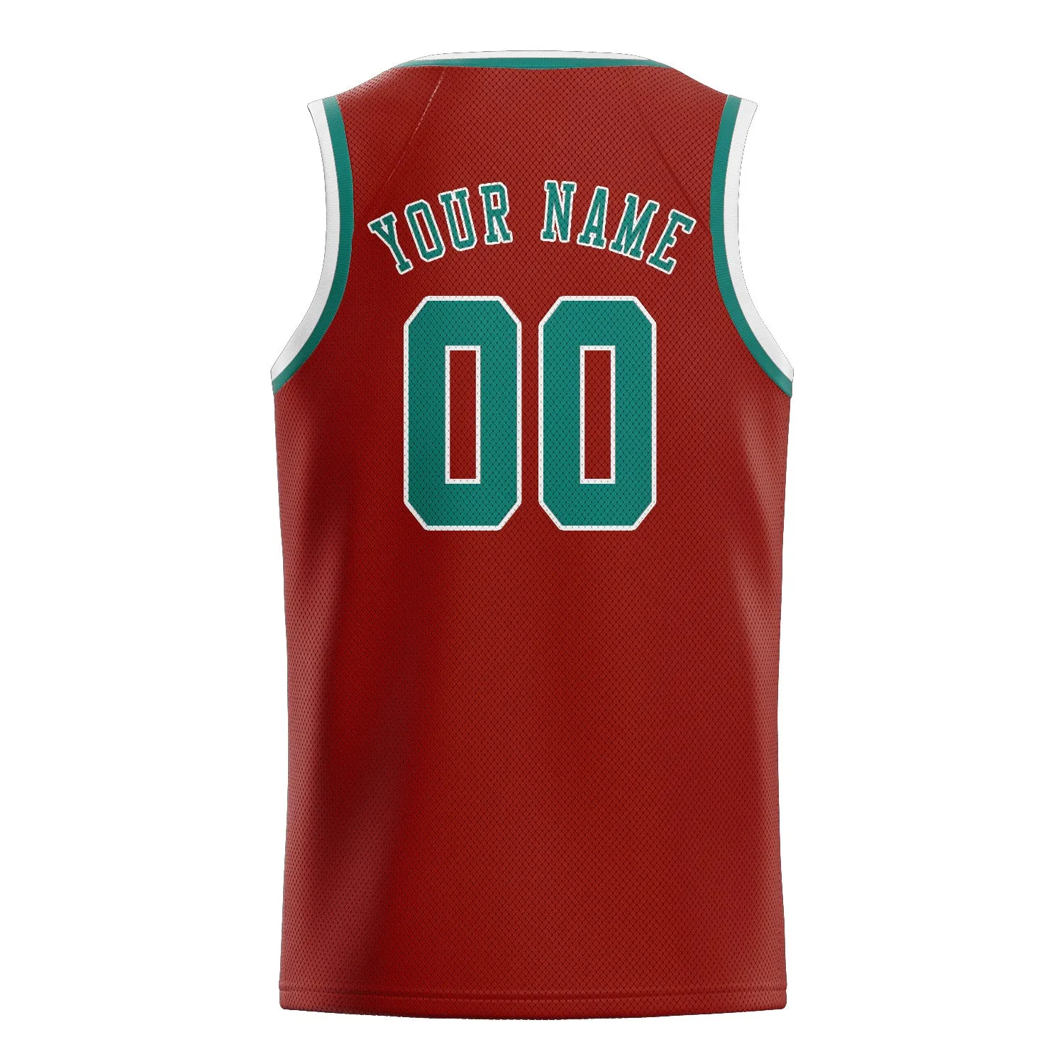 Custom Coral Red Blue Green Basketball Jersey sold by Tailorly product image thumbnail 2