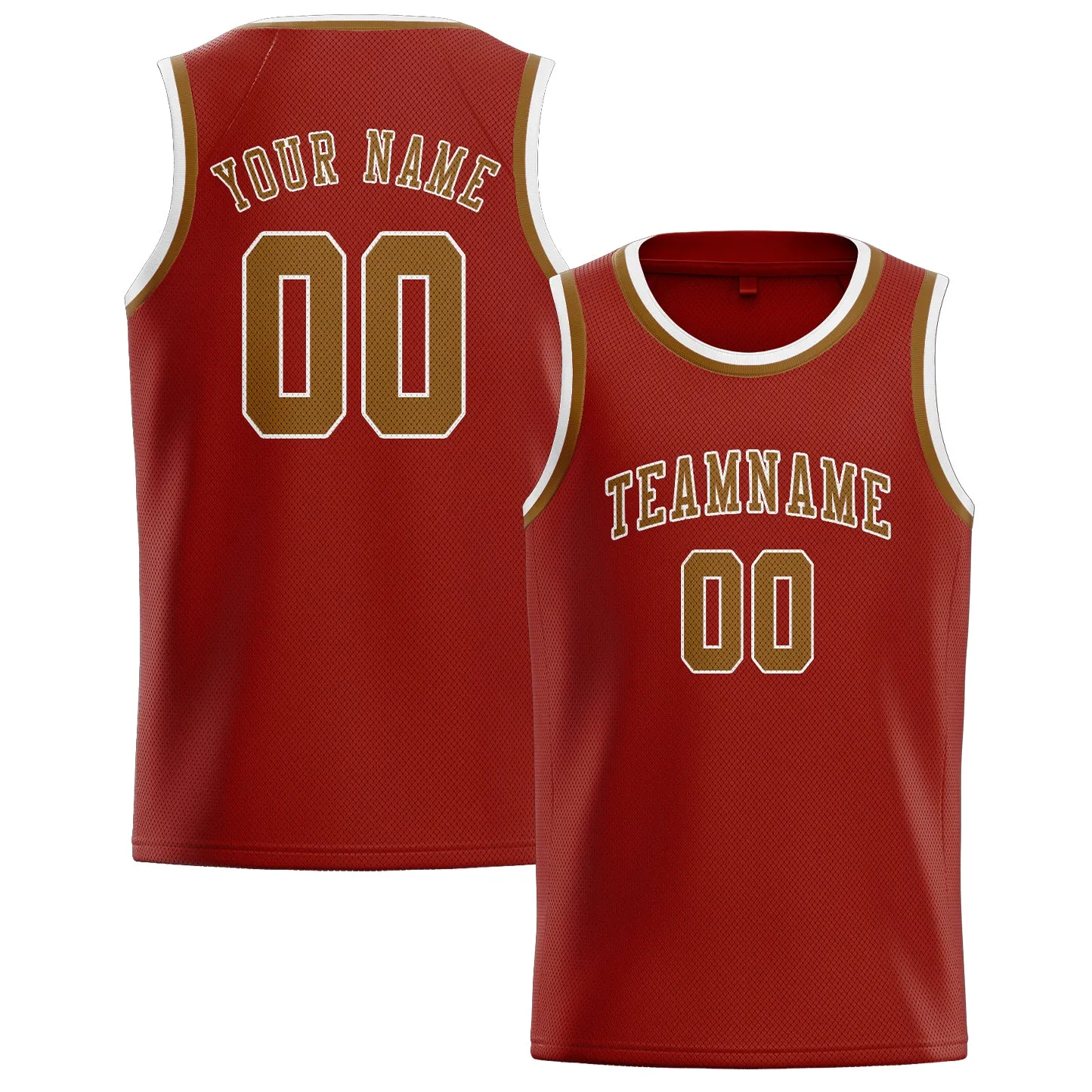 Custom Coral Red Khaki Basketball Jersey sold by Tailorly