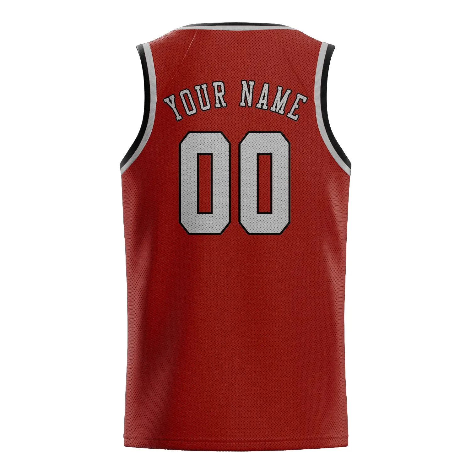 Custom Coral Red Gray Basketball Jersey sold by Tailorly product image thumbnail 2