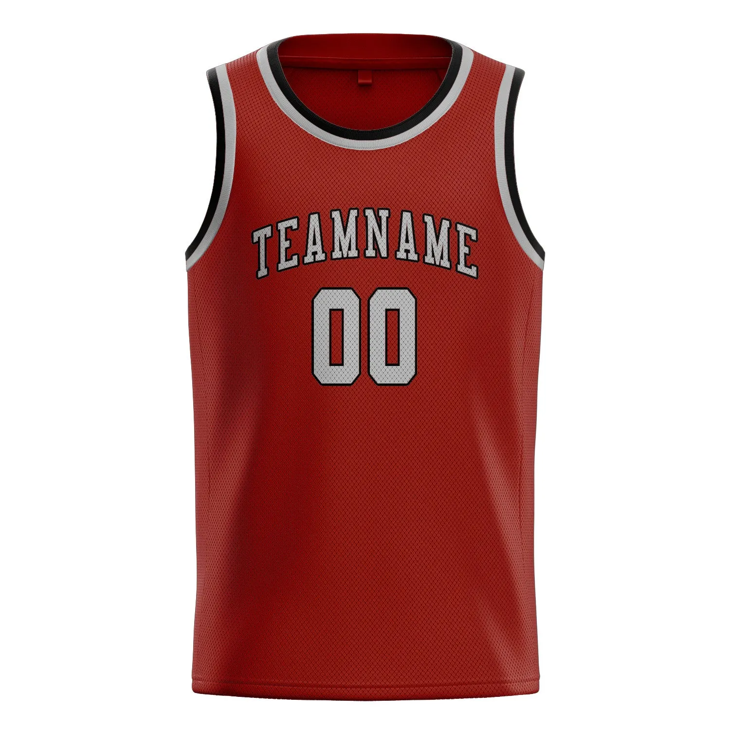 Custom Coral Red Gray Basketball Jersey sold by Tailorly product image thumbnail 3
