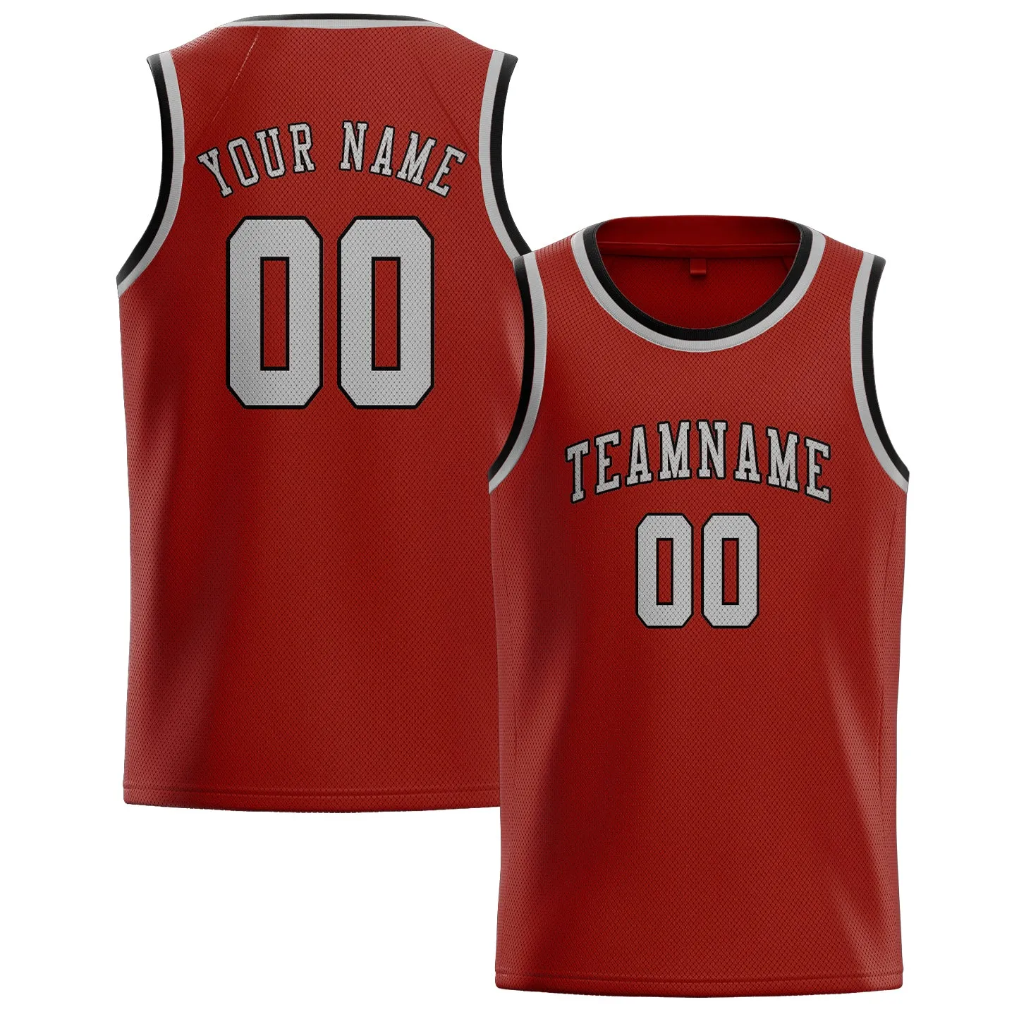 Custom Coral Red Gray Basketball Jersey sold by Tailorly