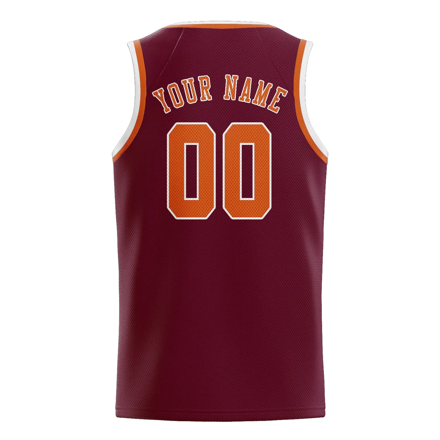 Custom Crimson Red Orange Basketball Jersey sold by Tailorly product image thumbnail 2