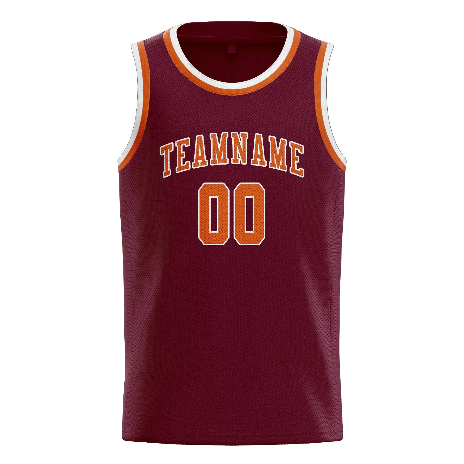 Custom Crimson Red Orange Basketball Jersey sold by Tailorly product image thumbnail 3