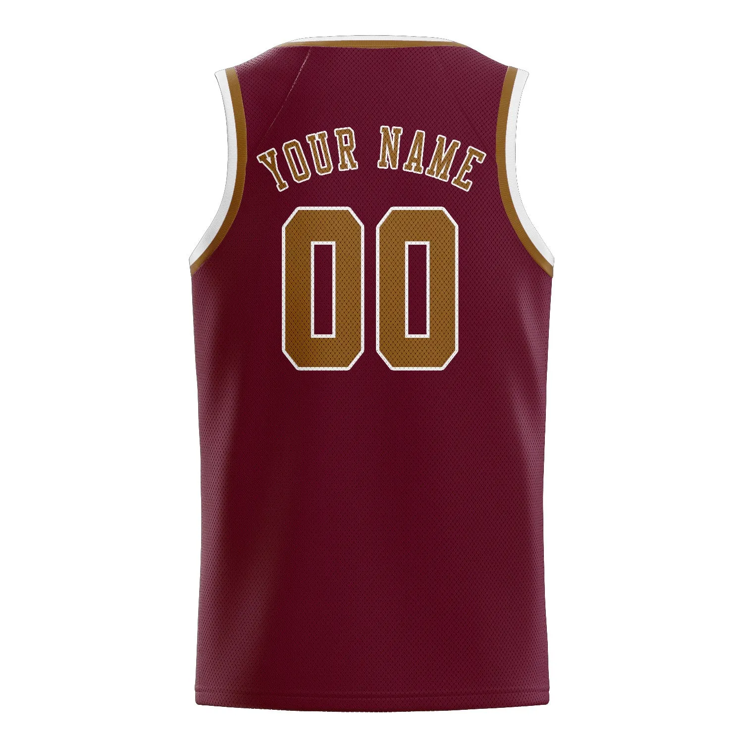 Custom Crimson Red Khaki Basketball Jersey sold by Tailorly product image thumbnail 2