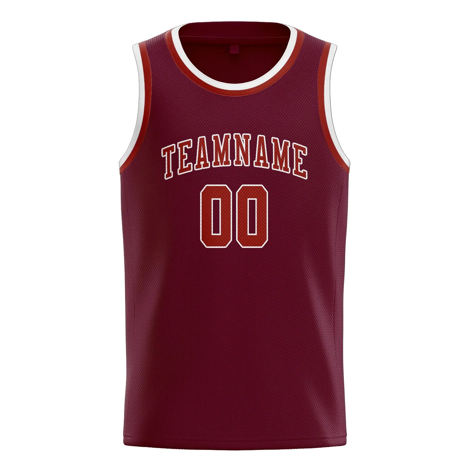 Custom Crimson Red Coral Red Basketball Jersey sold by Tailorly product image thumbnail 3