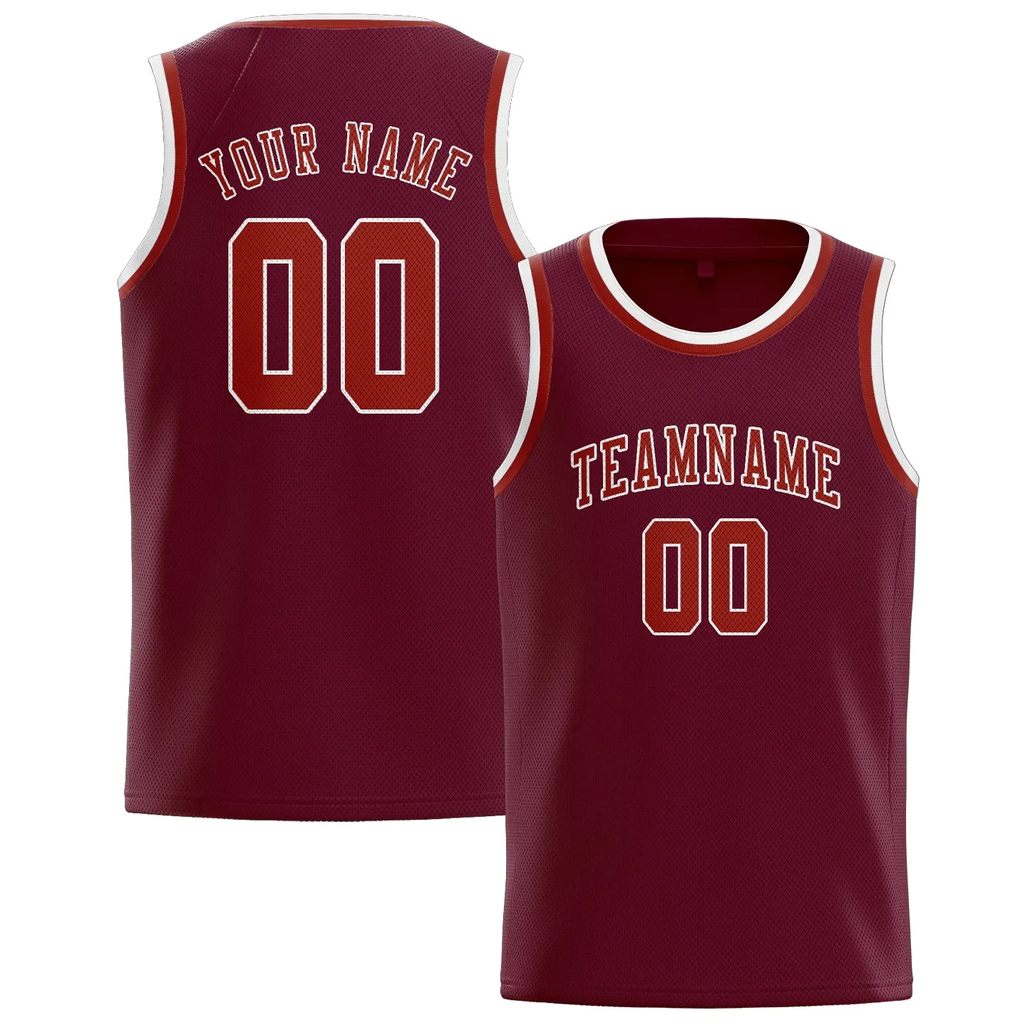 Custom Crimson Red Coral Red Basketball Jersey sold by Tailorly