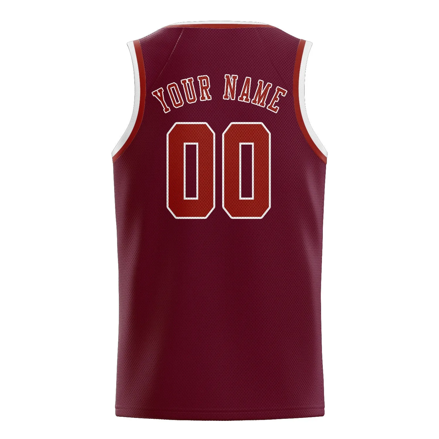 Custom Crimson Red Coral Red Basketball Jersey sold by Tailorly product image thumbnail 2