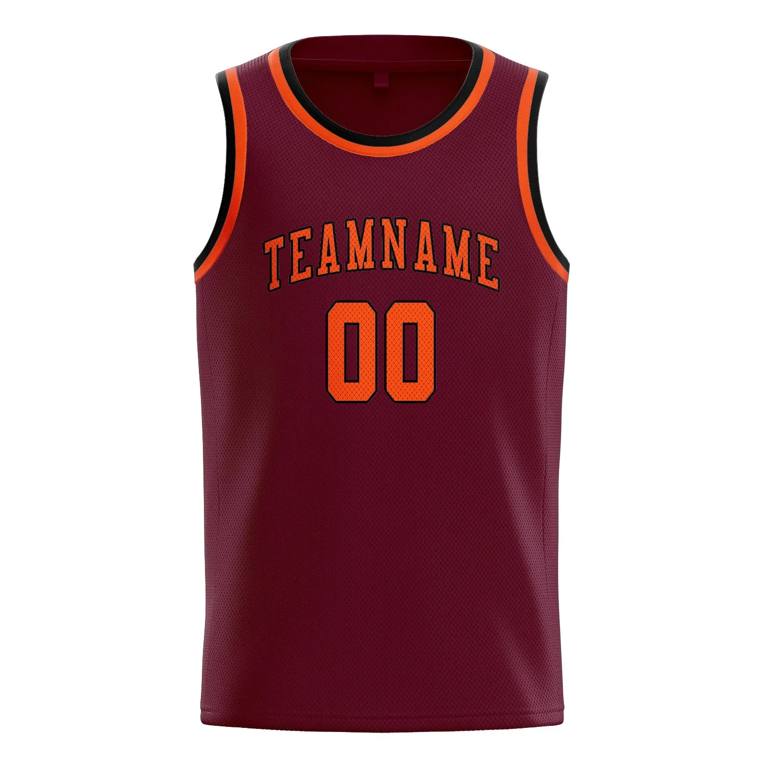 Custom Crimson Red Orange Red Basketball Jersey sold by Tailorly product image thumbnail 3