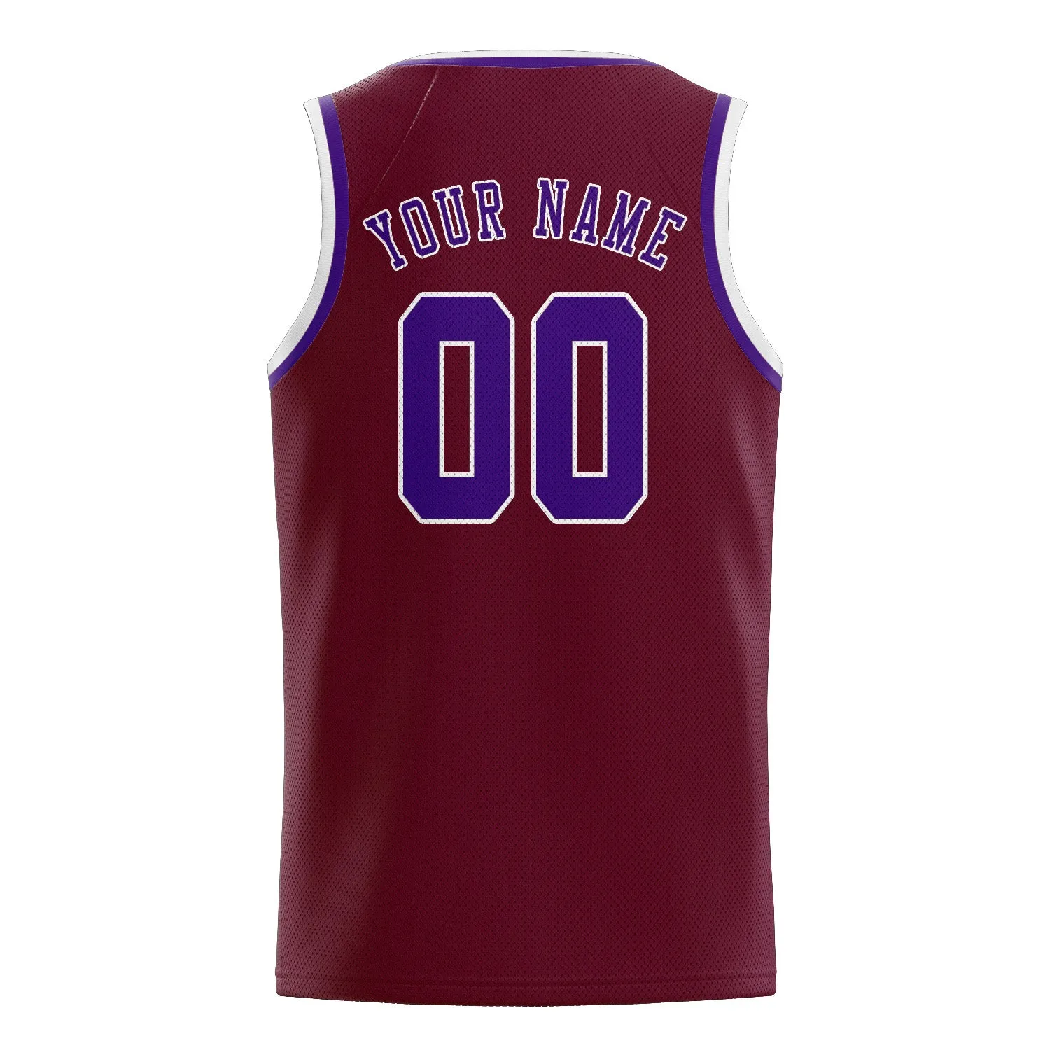 Custom Crimson Red Purple Basketball Jersey sold by Tailorly product image thumbnail 2