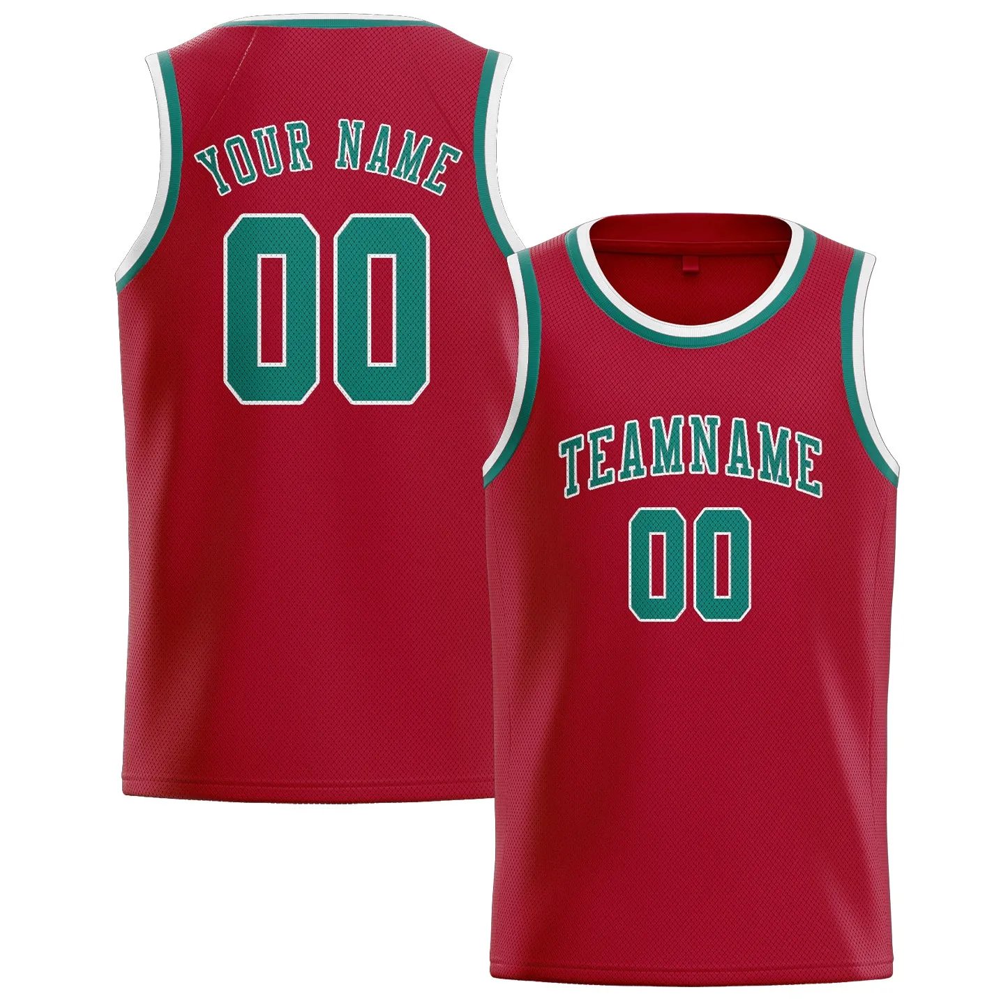 Custom Red Blue Green Basketball Jersey sold by Tailorly
