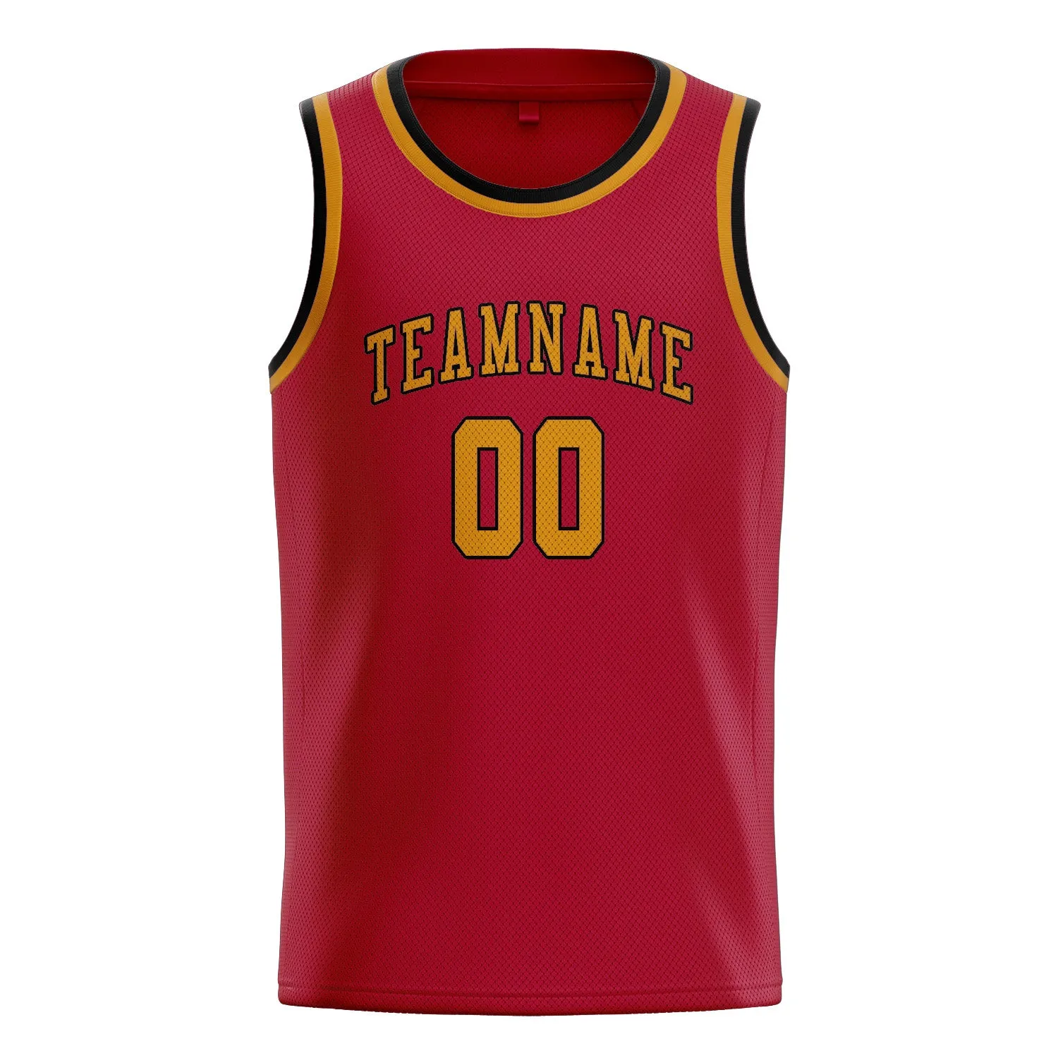 Custom Red Yellow Basketball Jersey sold by Tailorly product image thumbnail 3