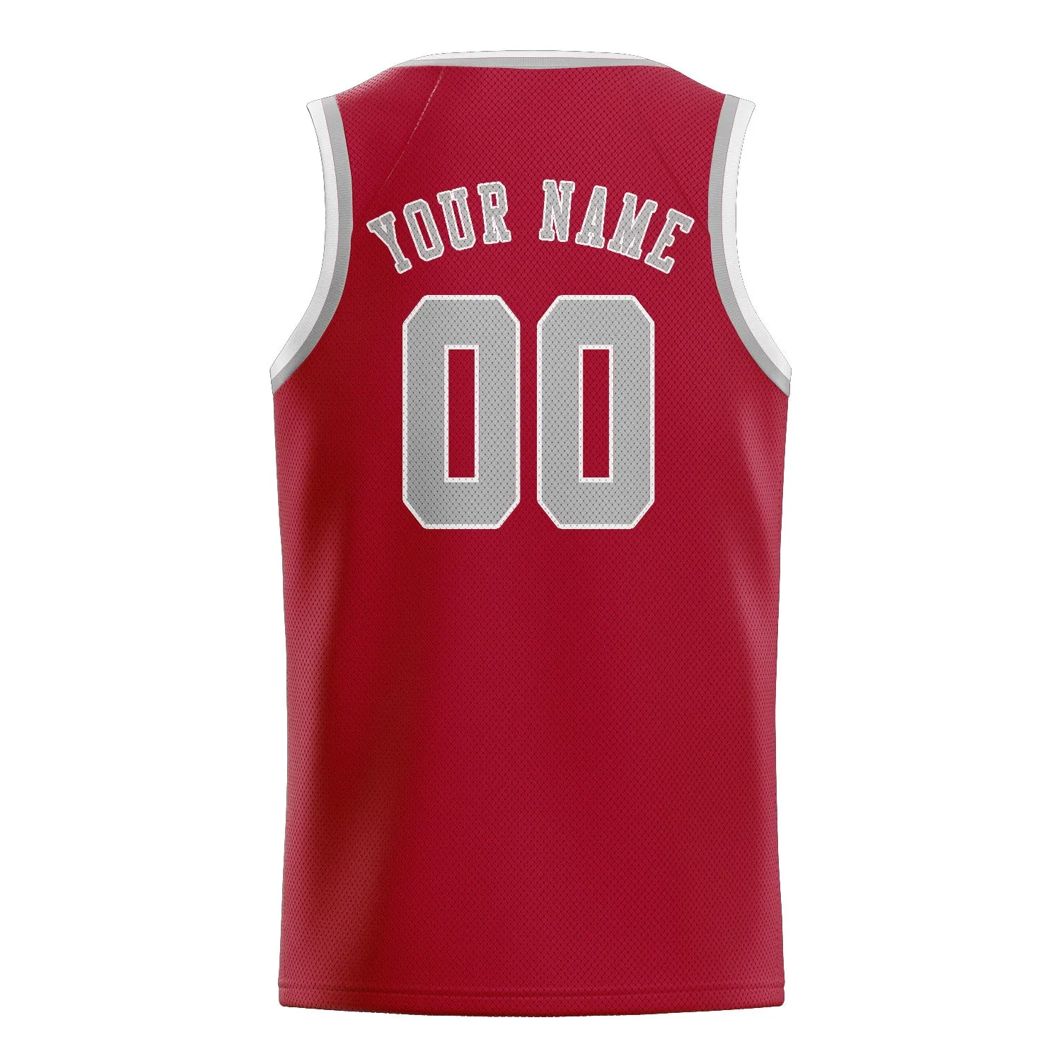 Custom Red Gray Basketball Jersey sold by Tailorly product image thumbnail 2