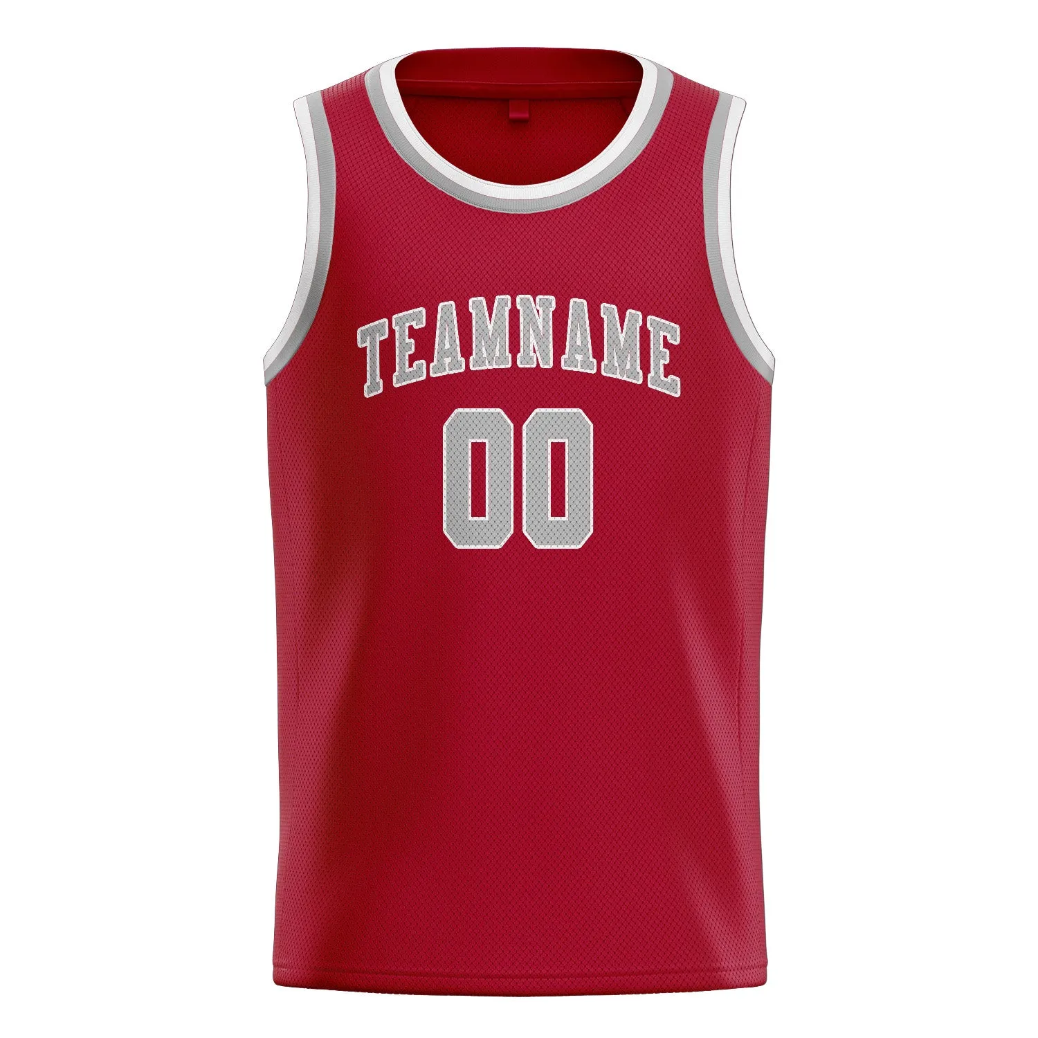 Custom Red Gray Basketball Jersey sold by Tailorly product image thumbnail 3