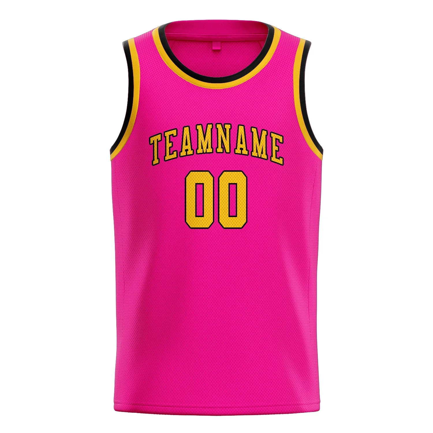 Custom Pink Gold Basketball Jersey sold by Tailorly product image thumbnail 3