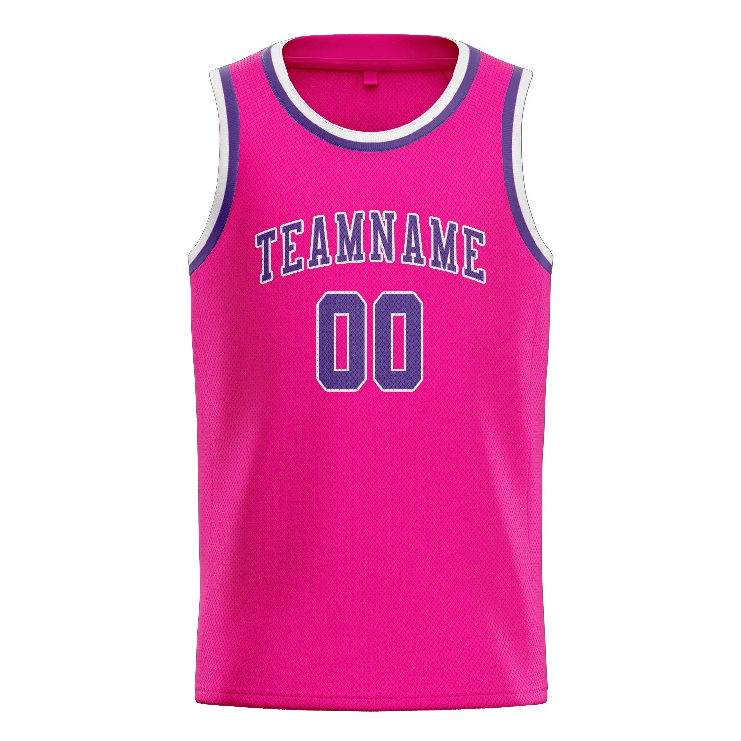 Custom Pink Light Purple Basketball Jersey sold by Tailorly product image thumbnail 3