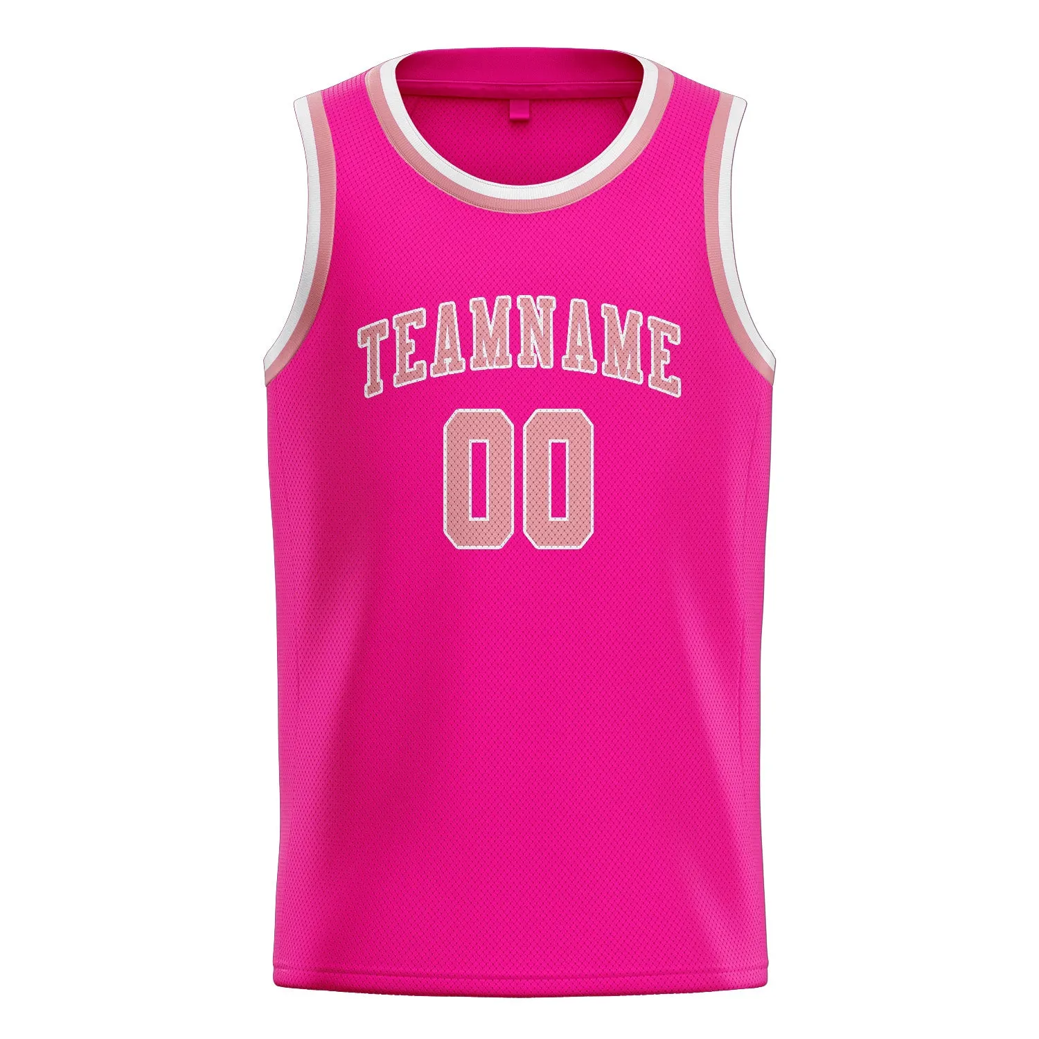 Custom Pink Light Pink Basketball Jersey sold by Tailorly product image thumbnail 3