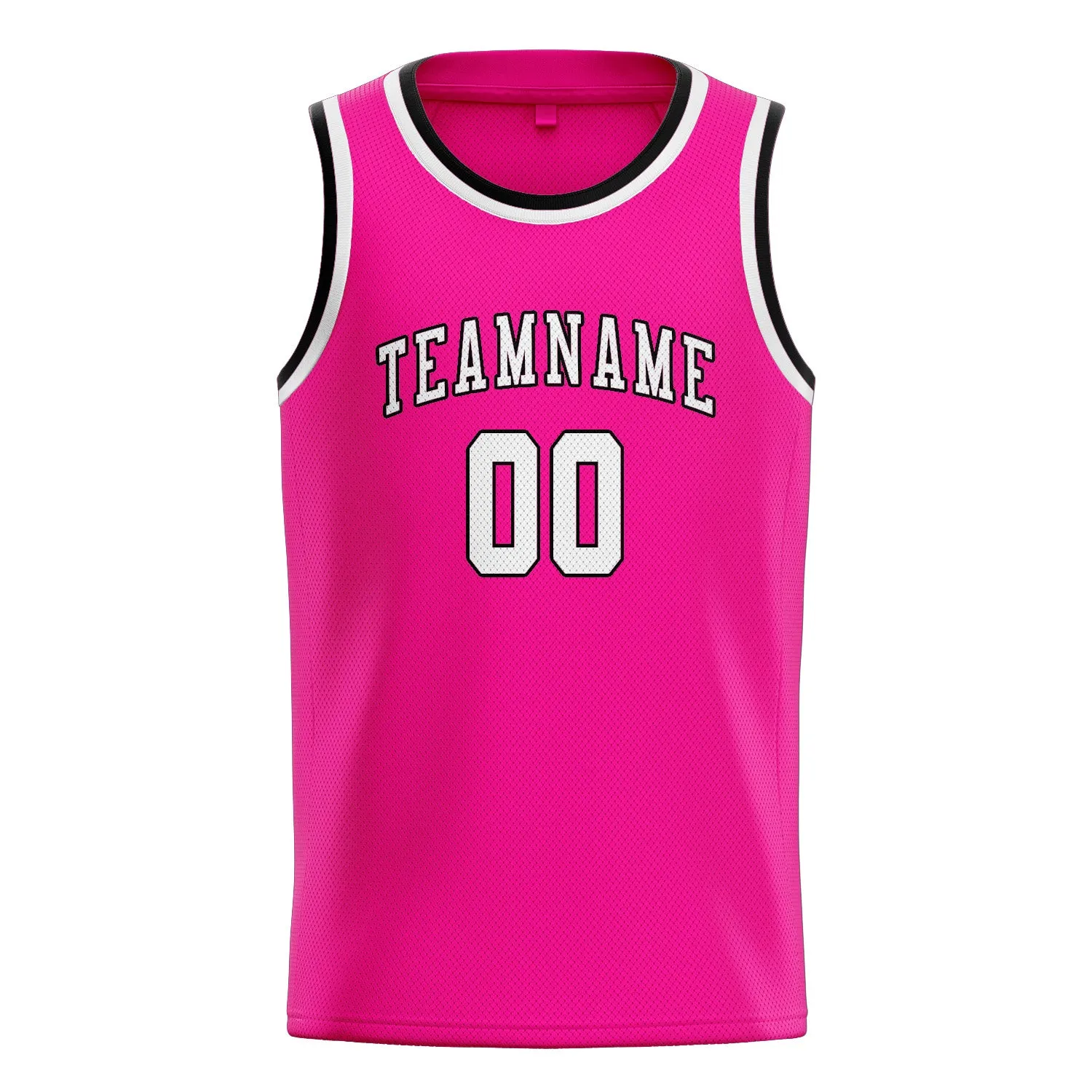 Custom Pink White Basketball Jersey sold by Tailorly product image thumbnail 3