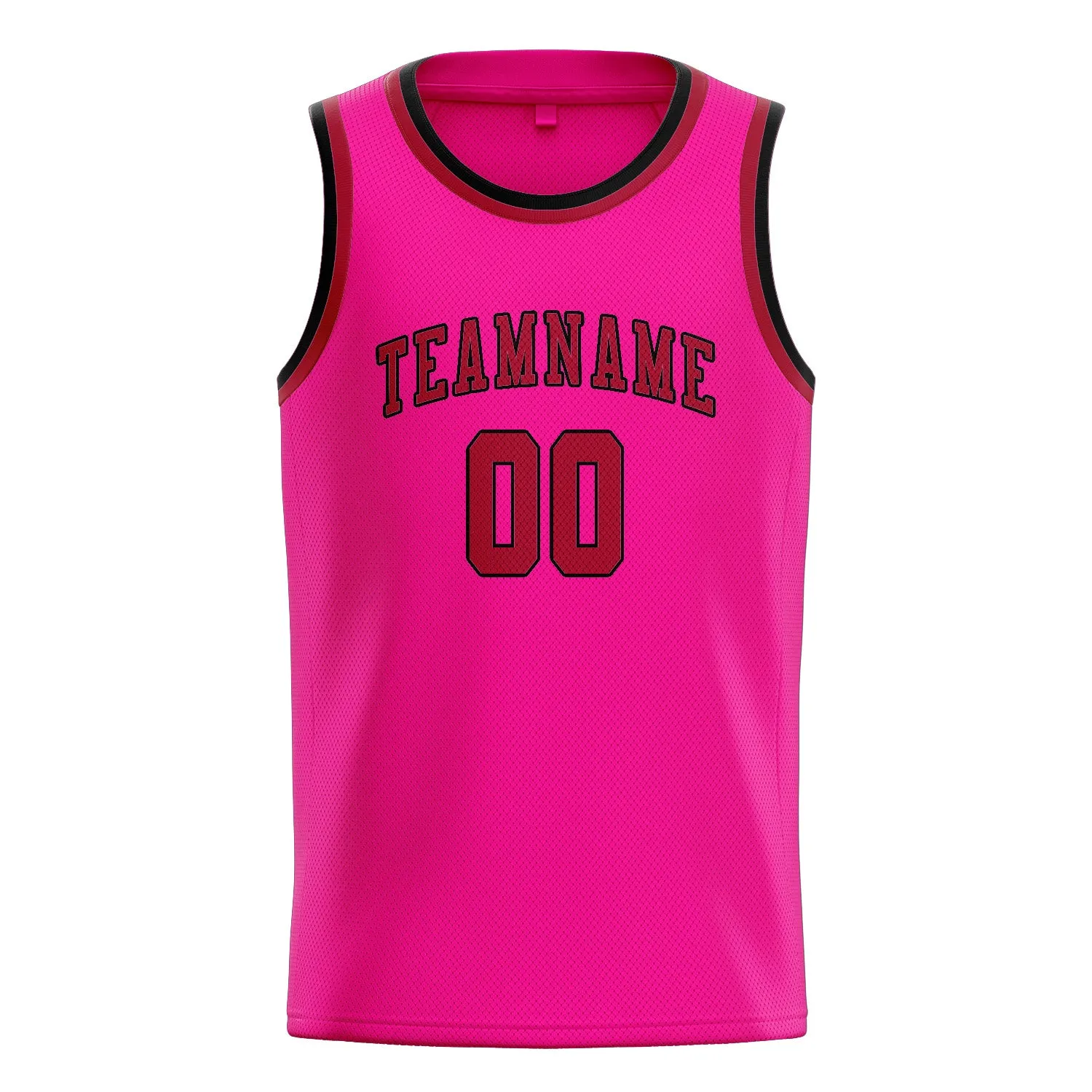 Custom Pink Red Basketball Jersey sold by Tailorly product image thumbnail 3