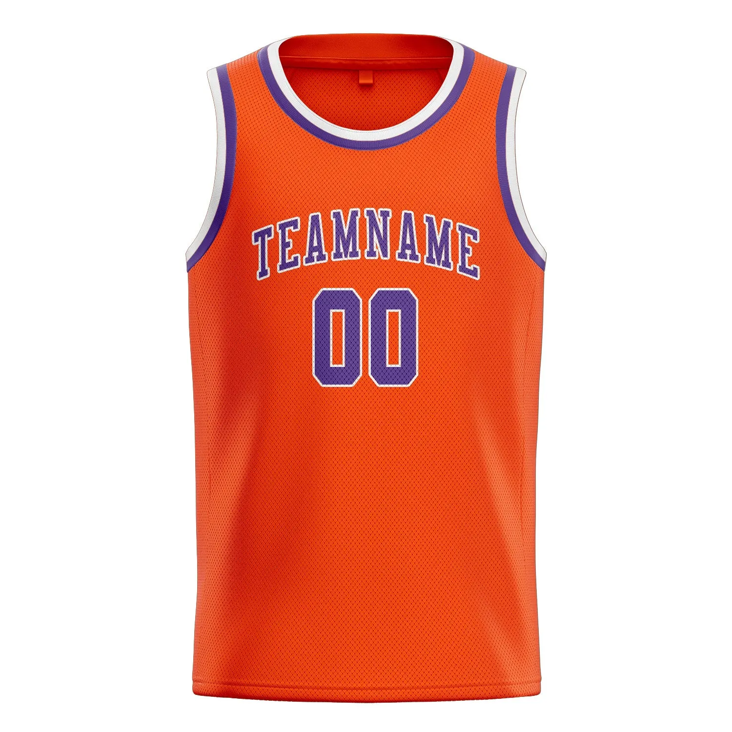 Custom Orange Red Light Purple Basketball Jersey sold by Tailorly product image thumbnail 3
