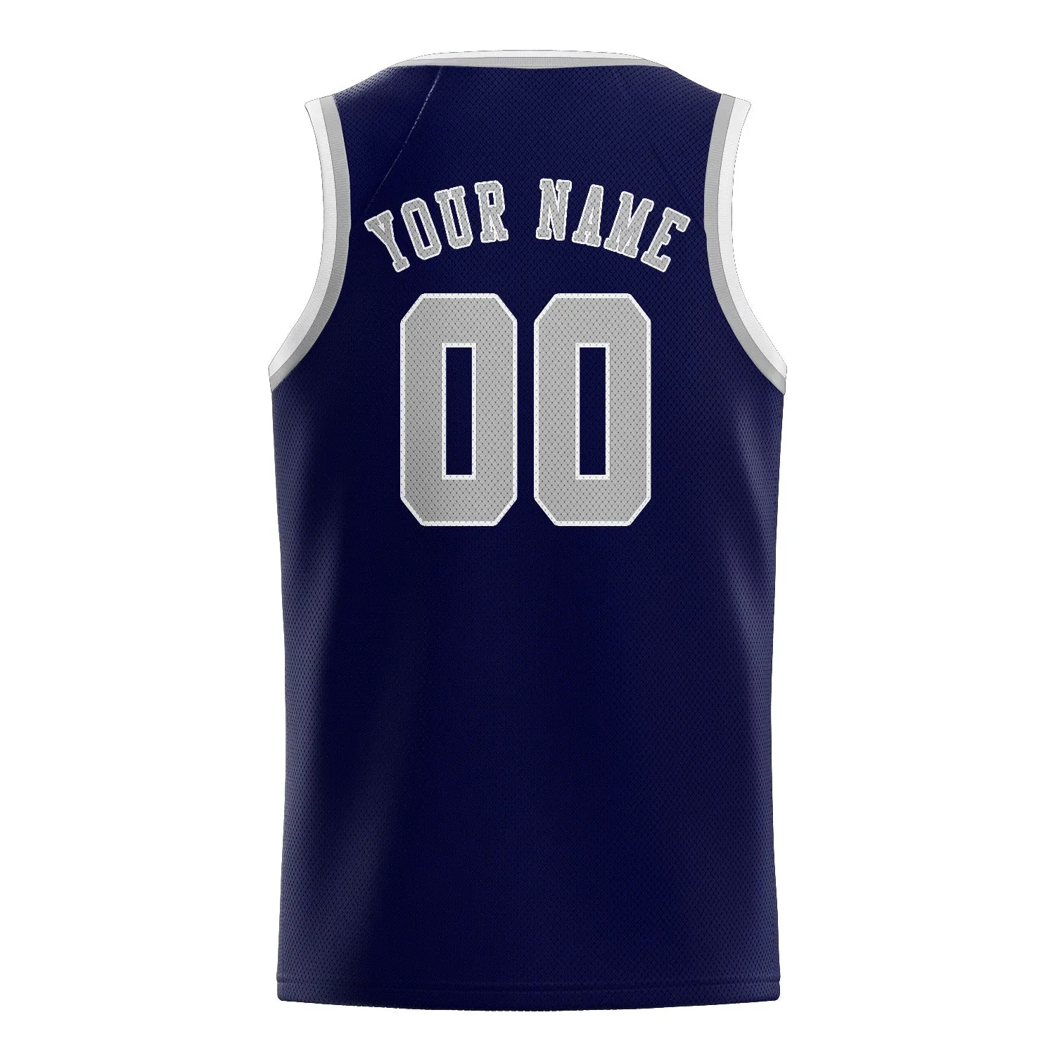 Custom Navy Gray Basketball Jersey sold by Tailorly product image thumbnail 2