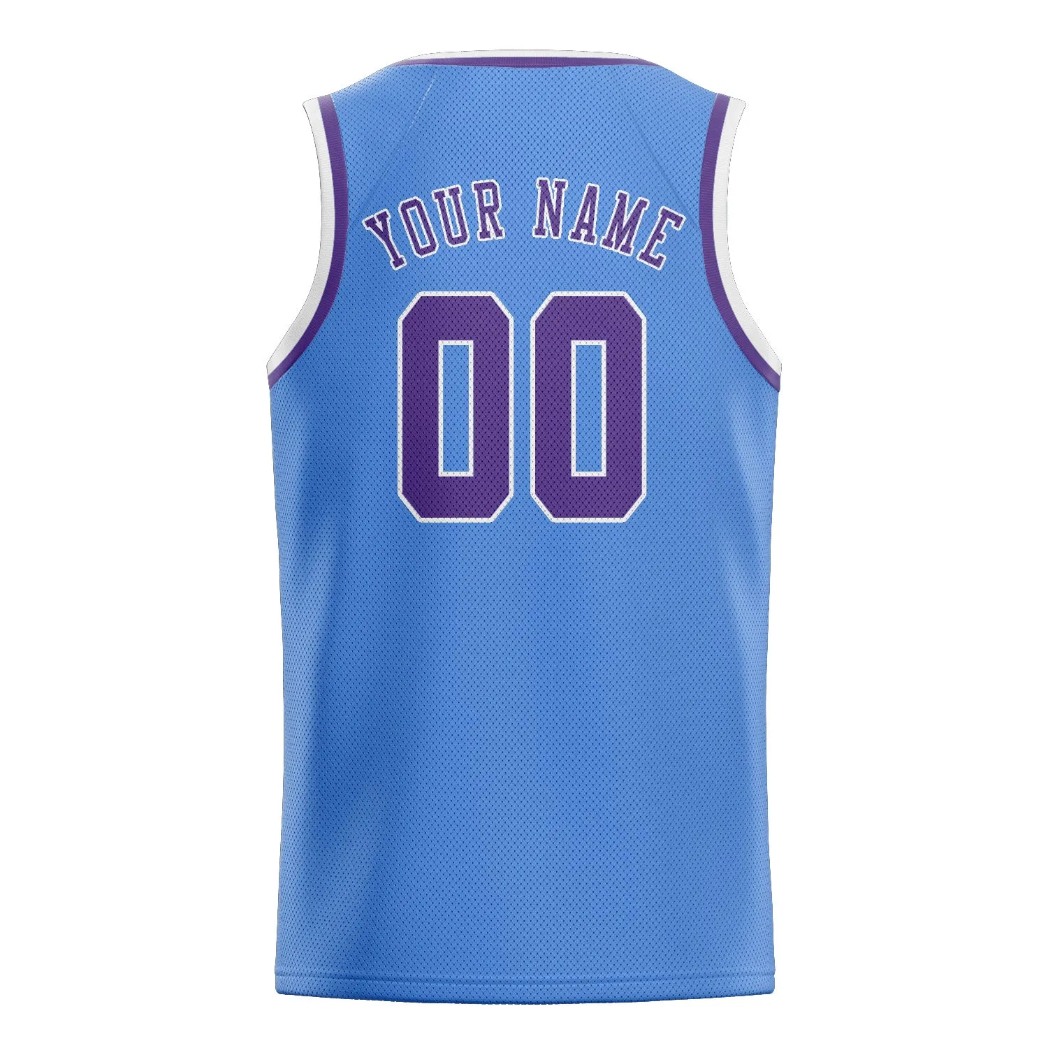 Custom Light Blue Light Purple Basketball Jersey sold by Tailorly product image thumbnail 2