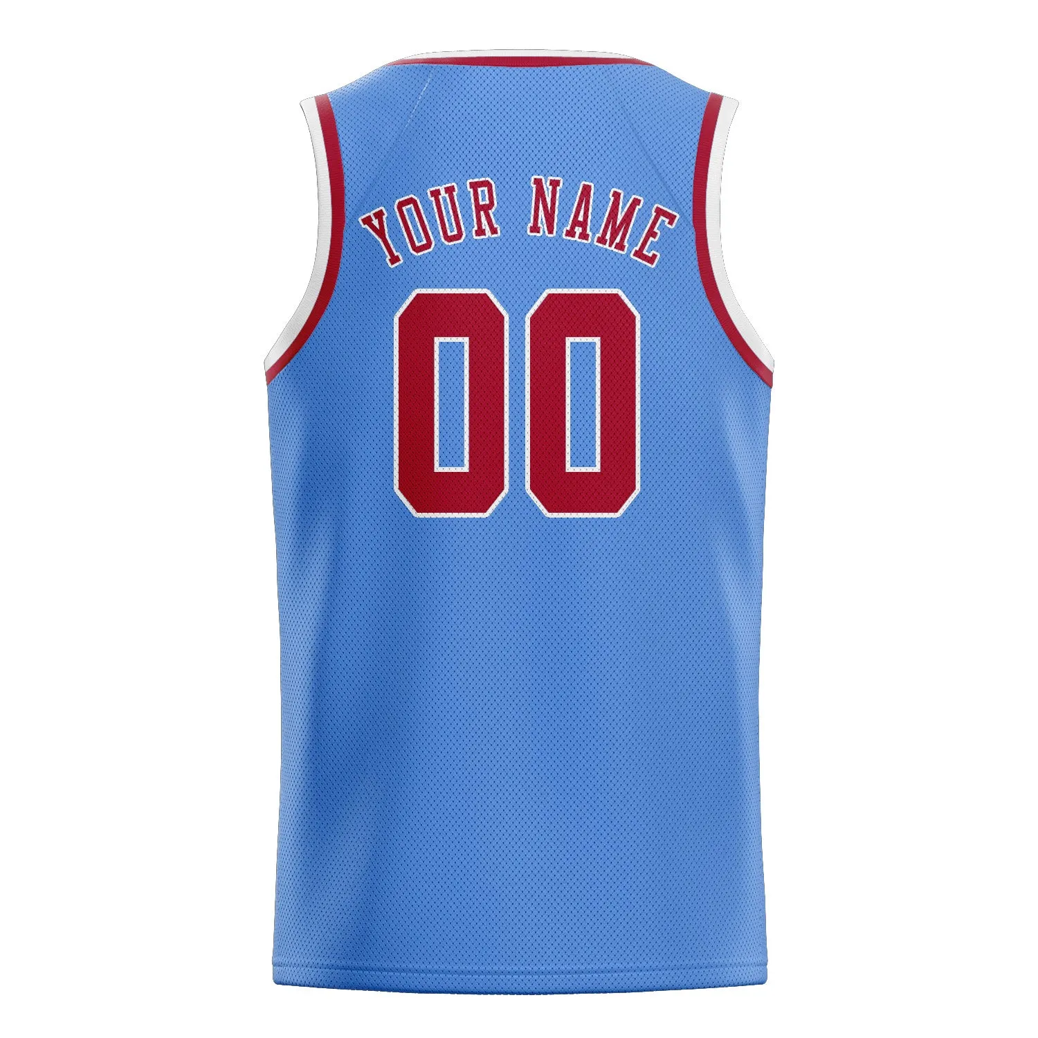 Custom Light Blue Red Basketball Jersey sold by Tailorly product image thumbnail 2