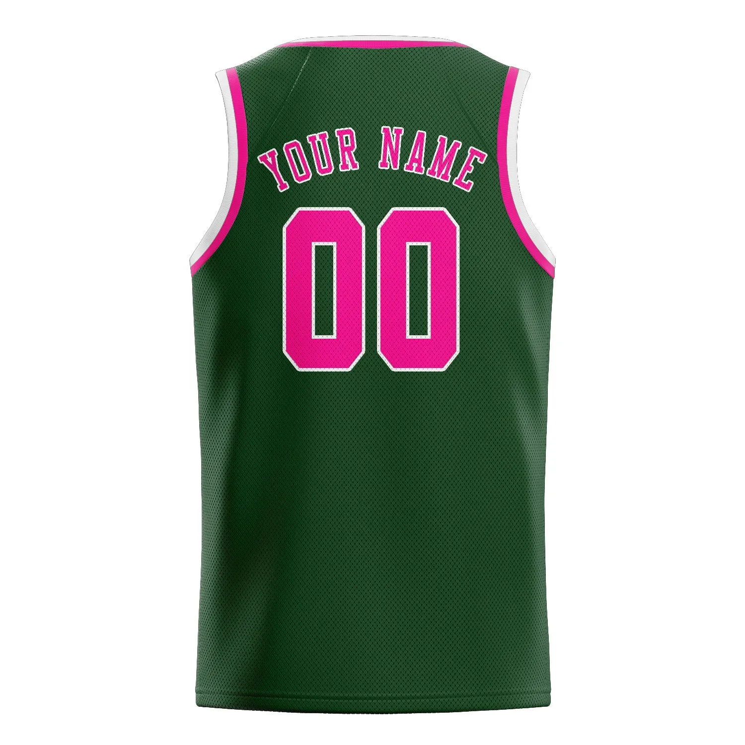 Custom Dark Green Pink Basketball Jersey sold by Tailorly product image thumbnail 2